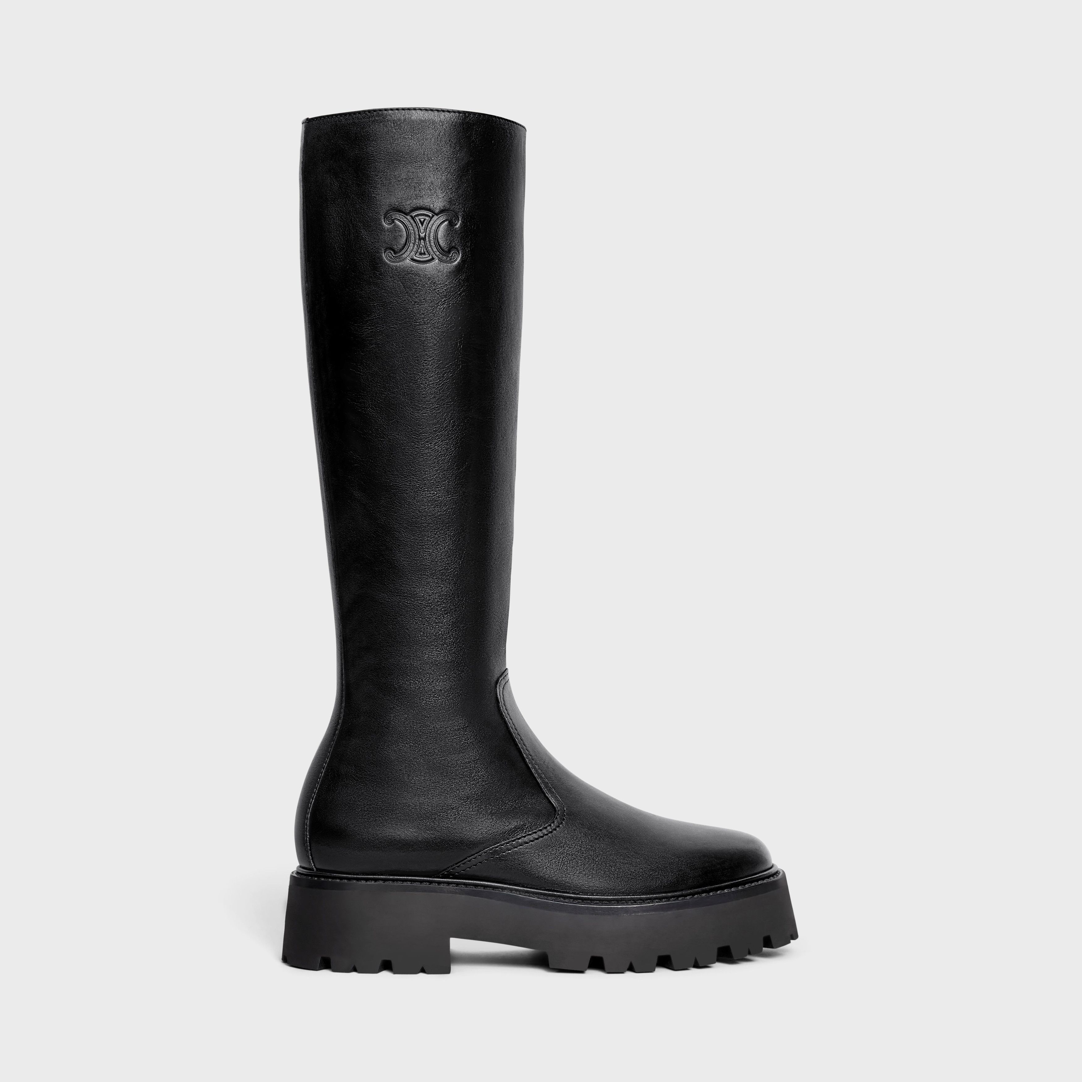 Celine o1bcso1str0925 354233492C Calfskin Boots in Black Size US 11 / IT 41 - 1 Thumbnail