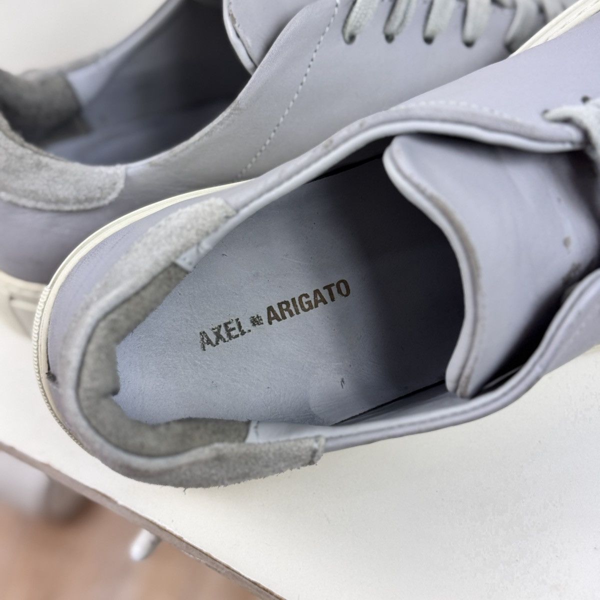 Axel Arigato Men’s AXEL ARIGATO 28122 GRAY LEATHER SNEAKERS SIZE 45 EU 11 Size US 11 / EU 44 - 7 Thumbnail
