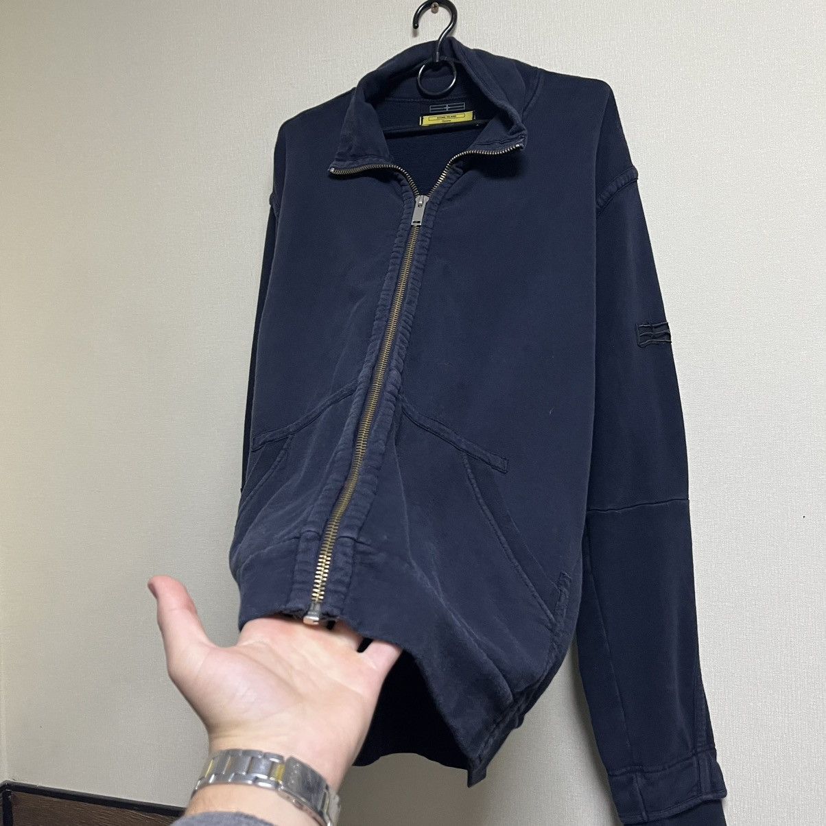 Stone Island Stone Island Vintage Full Zip Logo Hoodie Size US XL / EU 56 / 4 - 5 Thumbnail