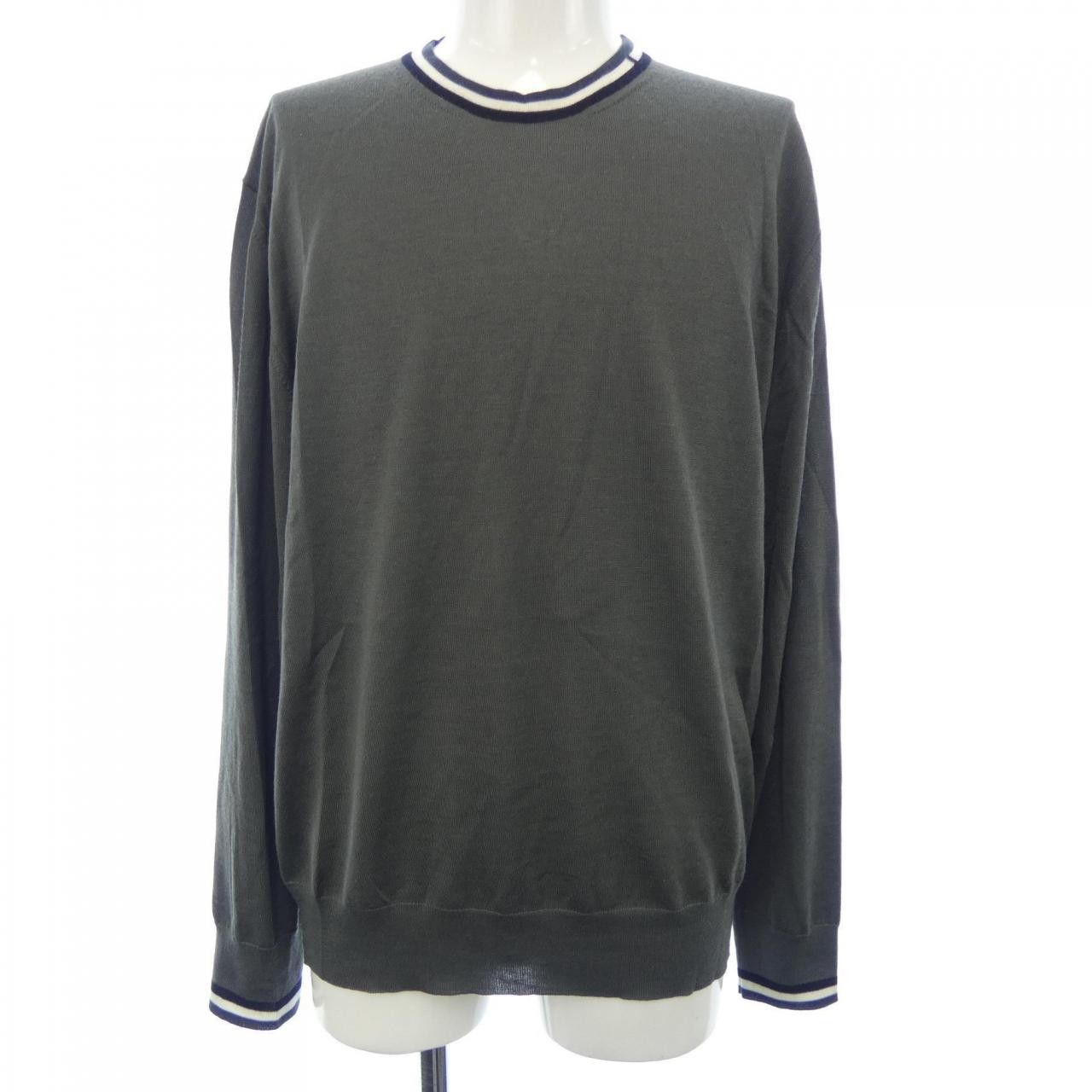 Hermes Hermes Hermes 567135HA Silk Cashmere Knit M Textile Tops DUTY FREE for USA Size ONE SIZE - 1 Thumbnail