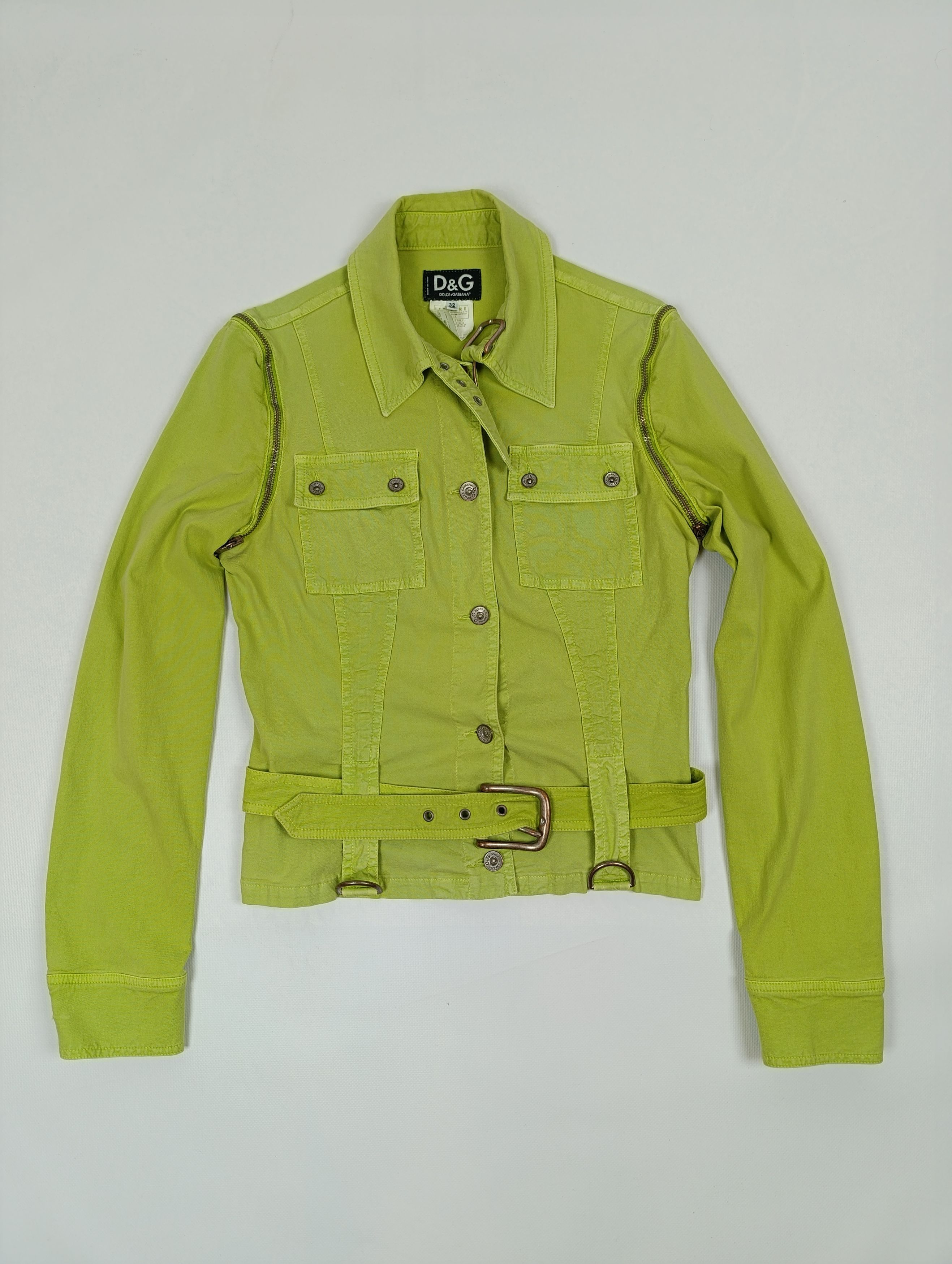 Dolce & Gabbana DOLCE GABBANA VINTAGE AVANT-GARDE WOMENS DENIM JACKET \ VEST Size L / US 10 / IT 46 - 1 Thumbnail