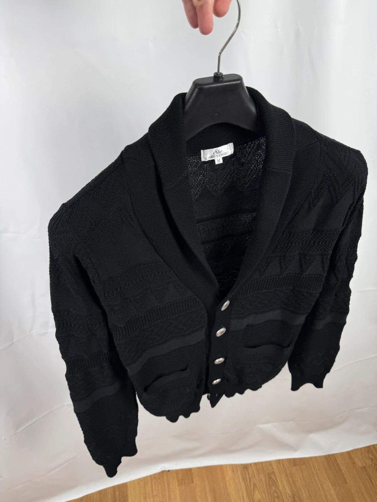BERNINGS SHO Sho Bernings Japan Cardigan Black Cotton Polyester size M Size US M / EU 48-50 / 2 - 5 Thumbnail
