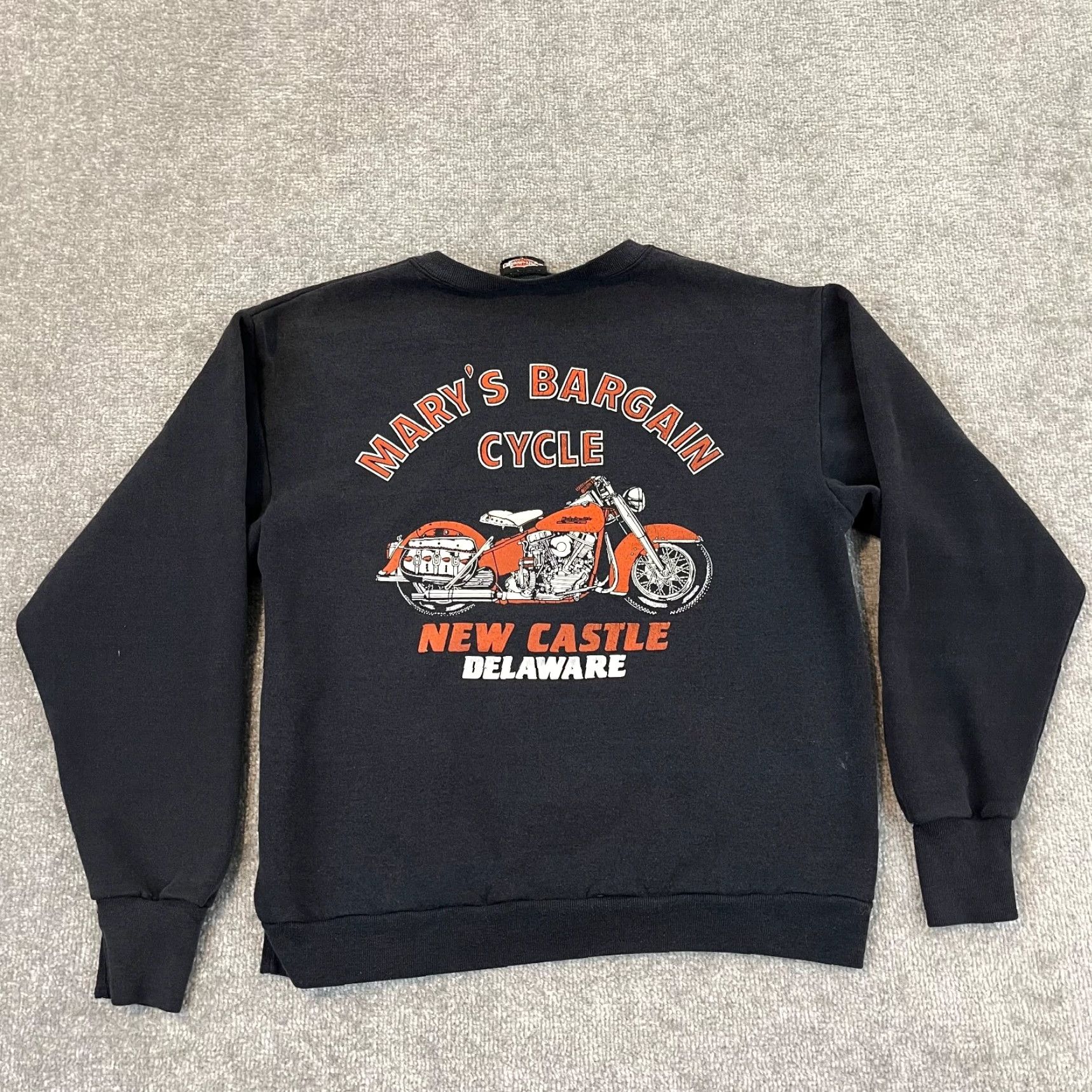 Harley Davidson Vintage Harley-Davidson Sweatshirt Men Large Motorcycle Eagle 3D Emblem 90s 1992 Black Size US L / EU 52-54 / 3 - 2 Thumbnail