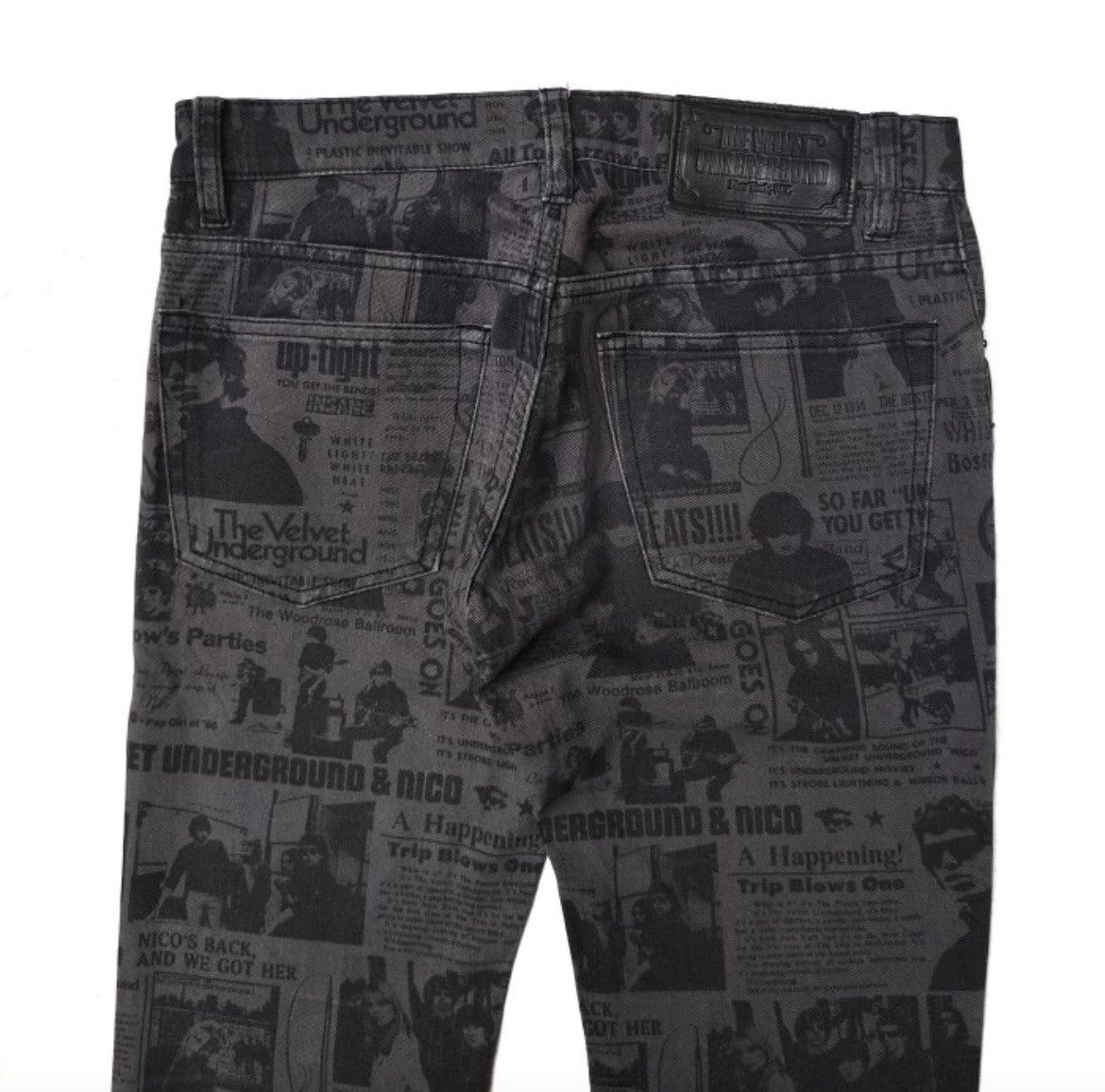 Hysteric Glamour Hysteric Glamour x Velvet Underground Newpaper printed pants Size 29" - 7 Thumbnail