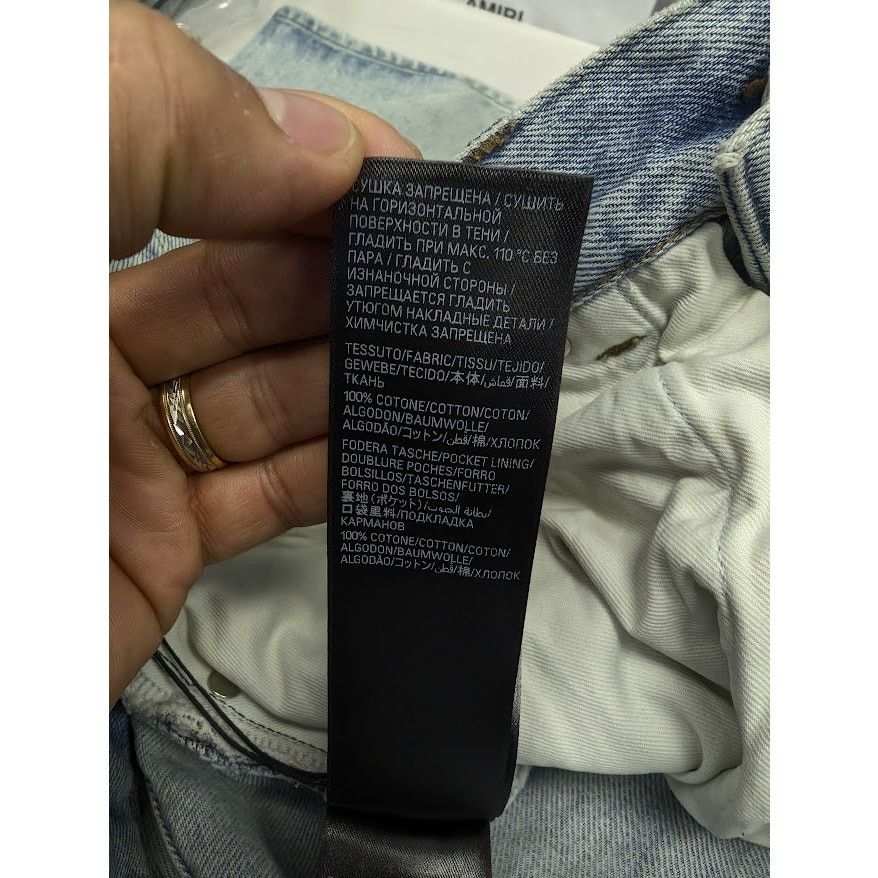 Balenciaga o1rshd1 Organic Japanese Twill Sticker Baggy Pant Dirty Blue Size US 30 / EU 46 - 19 Thumbnail