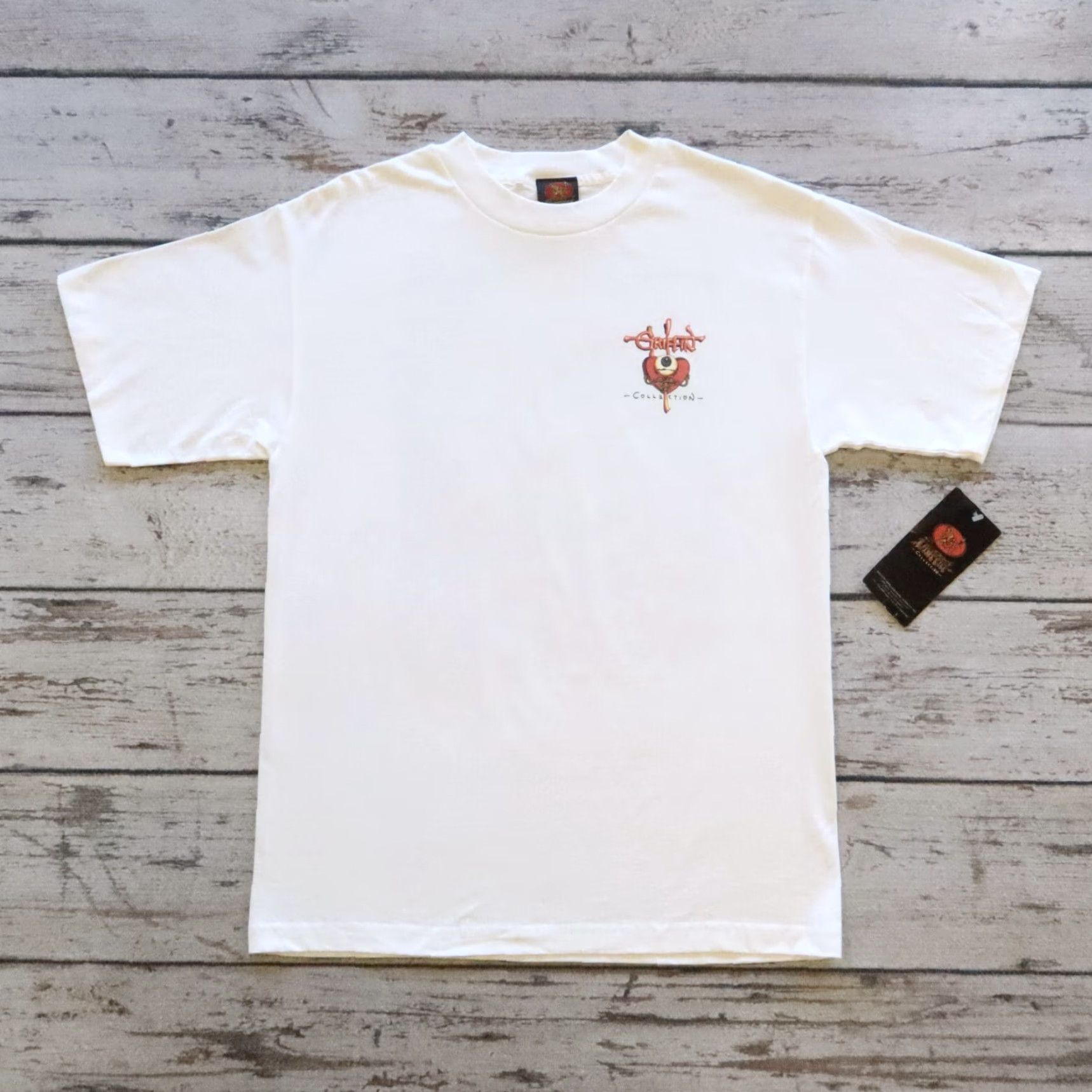 Griffin VINTAGE San Mexcalito Rick Griffin Tshirt L White 90s Mens Size US L / EU 52-54 / 3 - 2 Thumbnail