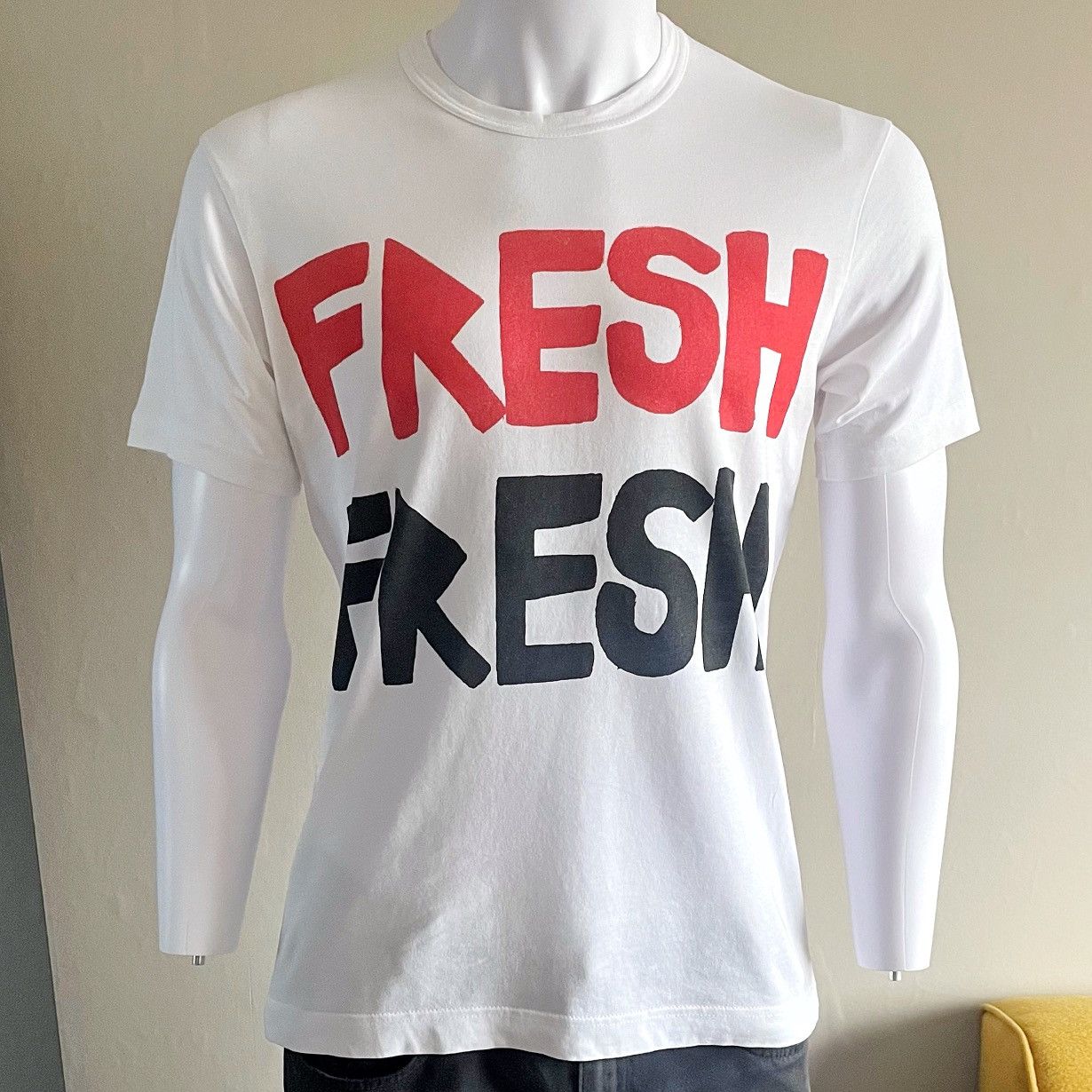 Comme des Garcons SHIRT Comme Des Garçons Shirt Fresh Print T Shirt Size US M / EU 48-50 / 2 - 1 Thumbnail