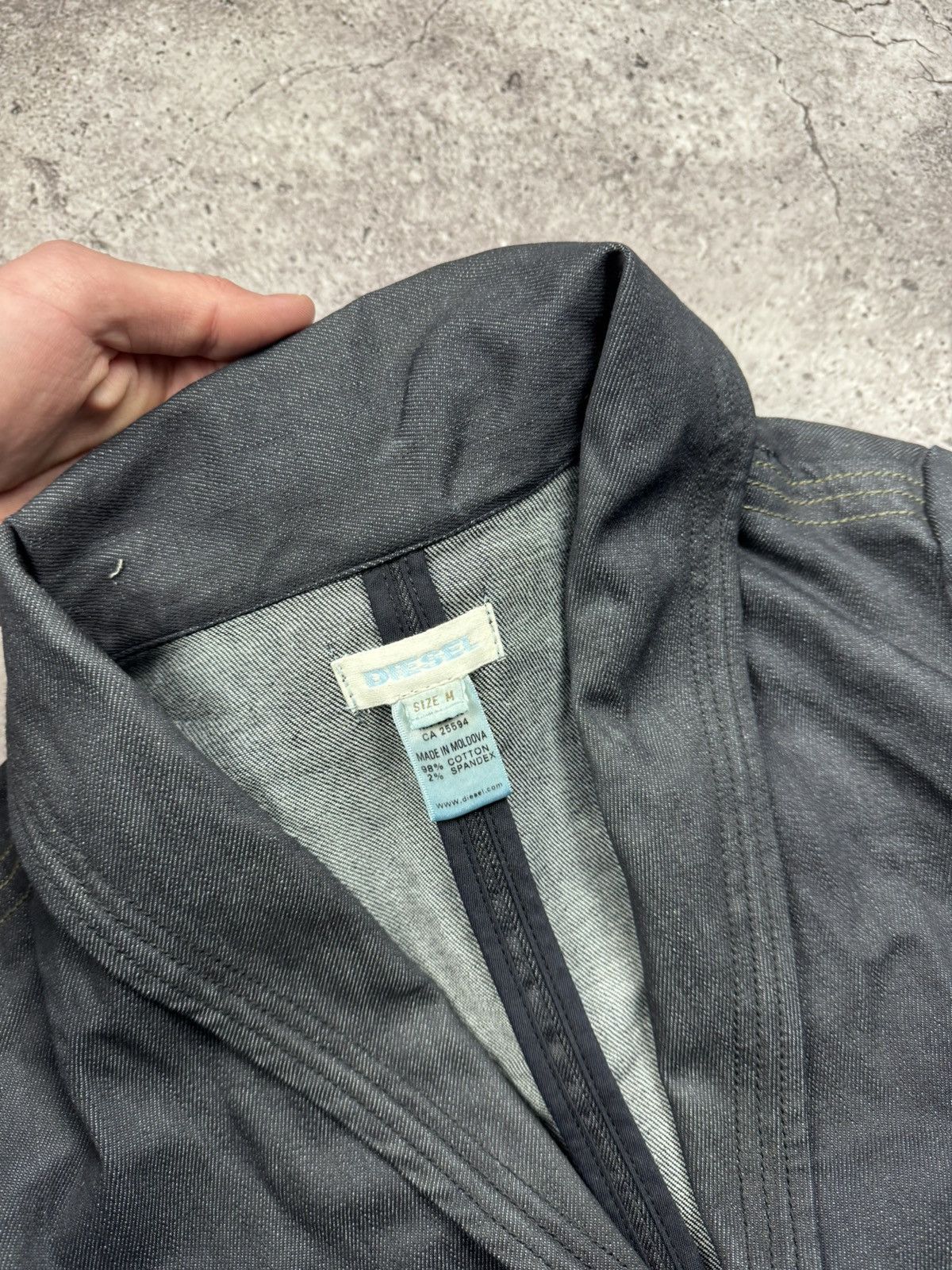 Diesel Y2K DIESEL VINTAGE JUNYA WATANABE STYLE DENIM BLAZER JACKET Size M / US 6-8 / IT 42-44 - 4 Thumbnail
