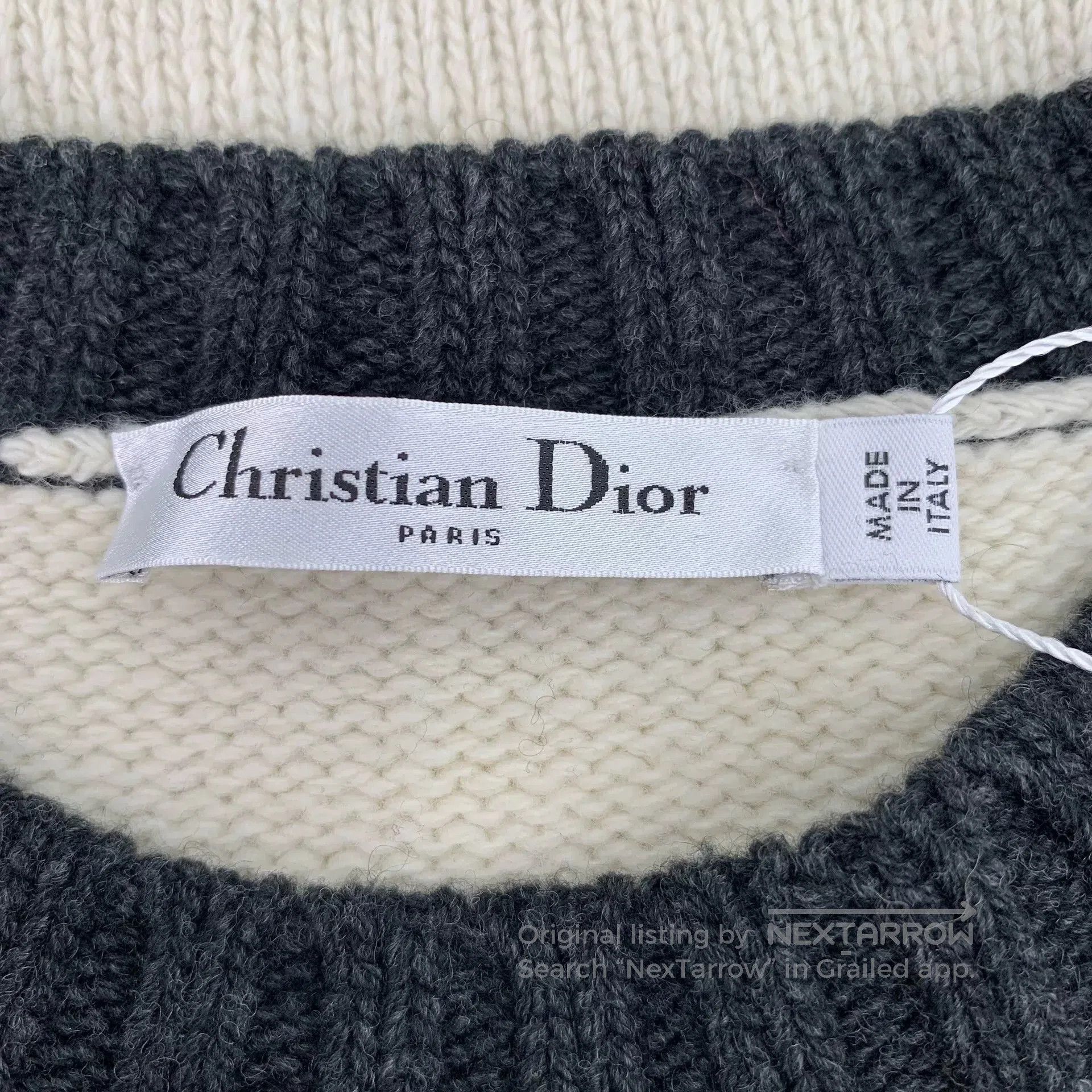 Dior christian dior color block logo knit sweater. Size US XXS / EU 40 - 5 Thumbnail