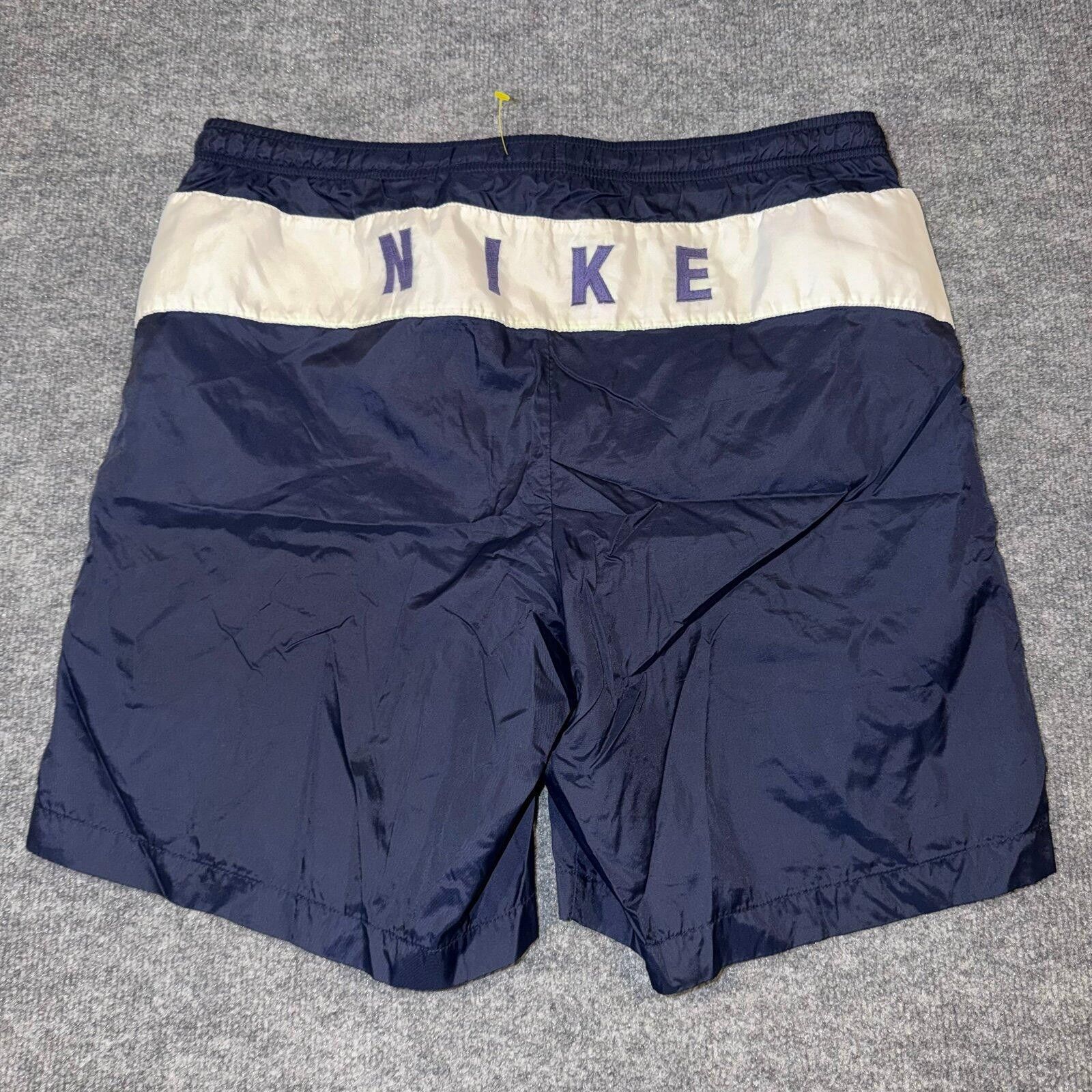 Nike Nike Navy Blue Spellout Lined Surf Board Shorts Mens LG Size US 34 / EU 50 - 7 Thumbnail