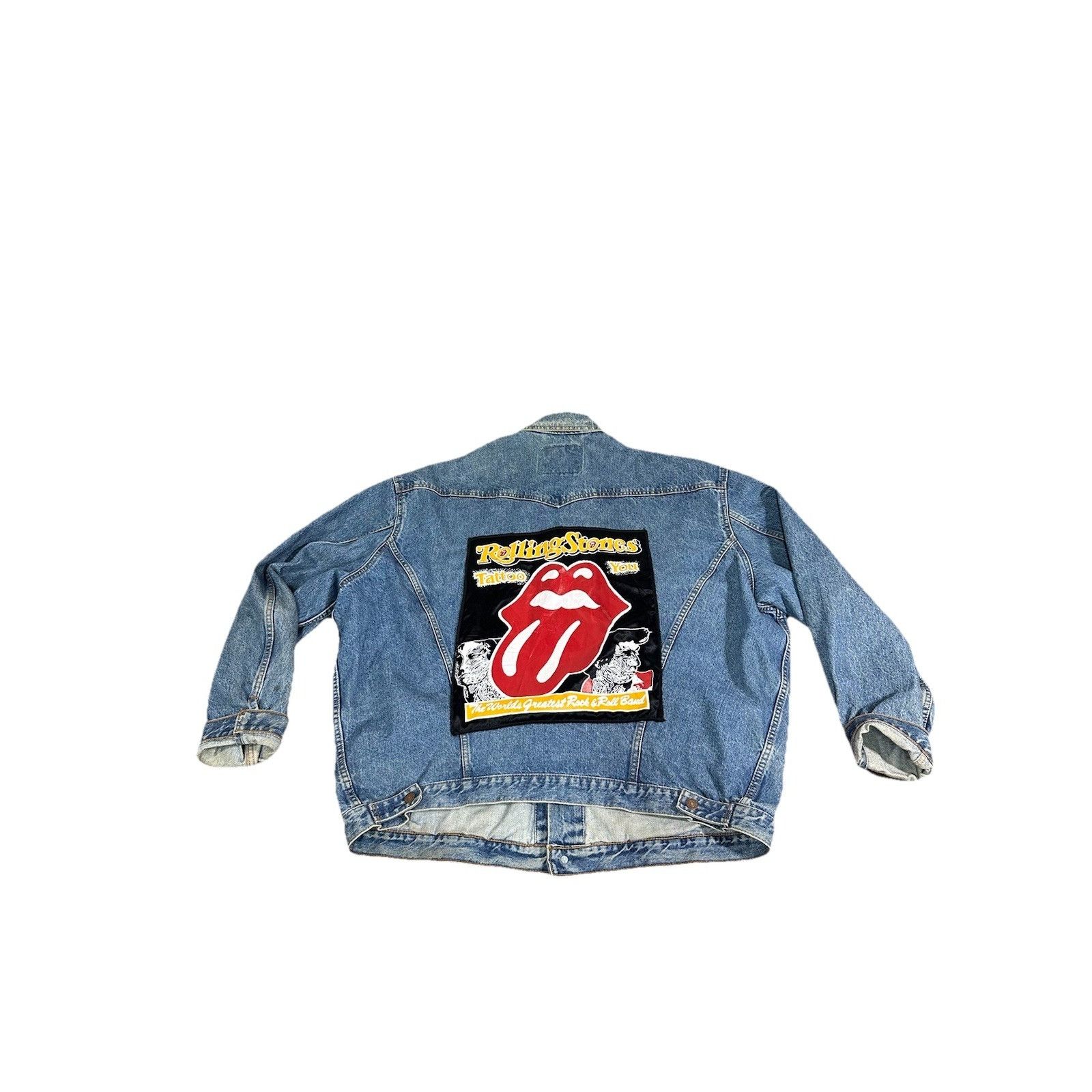 Levi's Vintage Levi’s Custom Rolling Stones Jean Jacket Band Music Size US XL / EU 56 / 4 - 4 Thumbnail