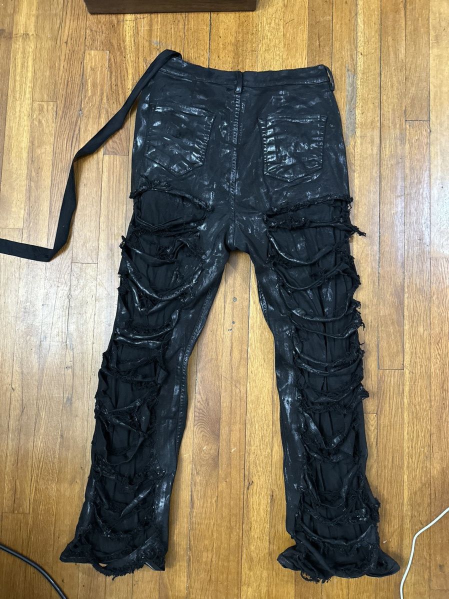 Rick Owens Drkshdw Rick Owens FW23 Luxor GETH CUT DISTRESSED SBFLS JEANS Size US 33 - 7 Thumbnail