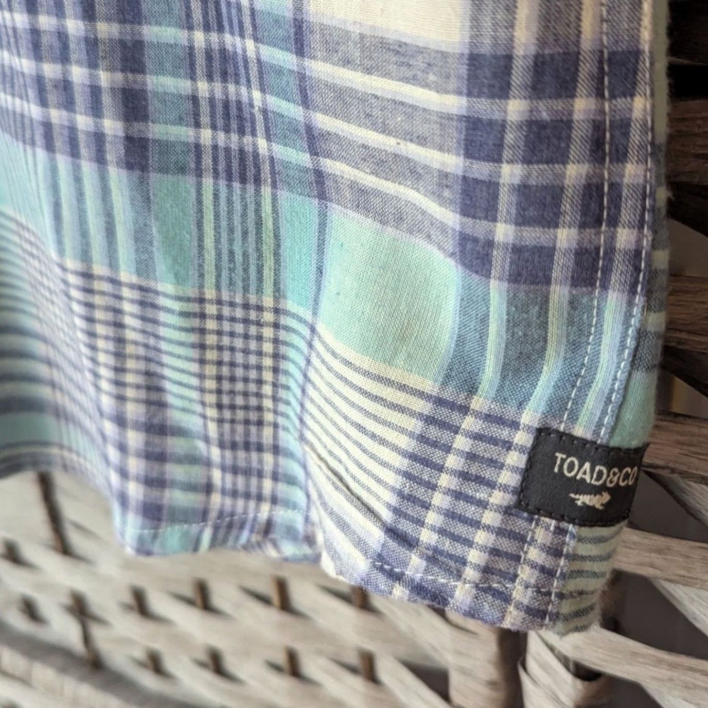 Toad&Co Toad&Co Plaid Short Sleeve Button Up Camp Shirt Multicolor Cotton Mens S Size US S / EU 44-46 / 1 - 4 Thumbnail