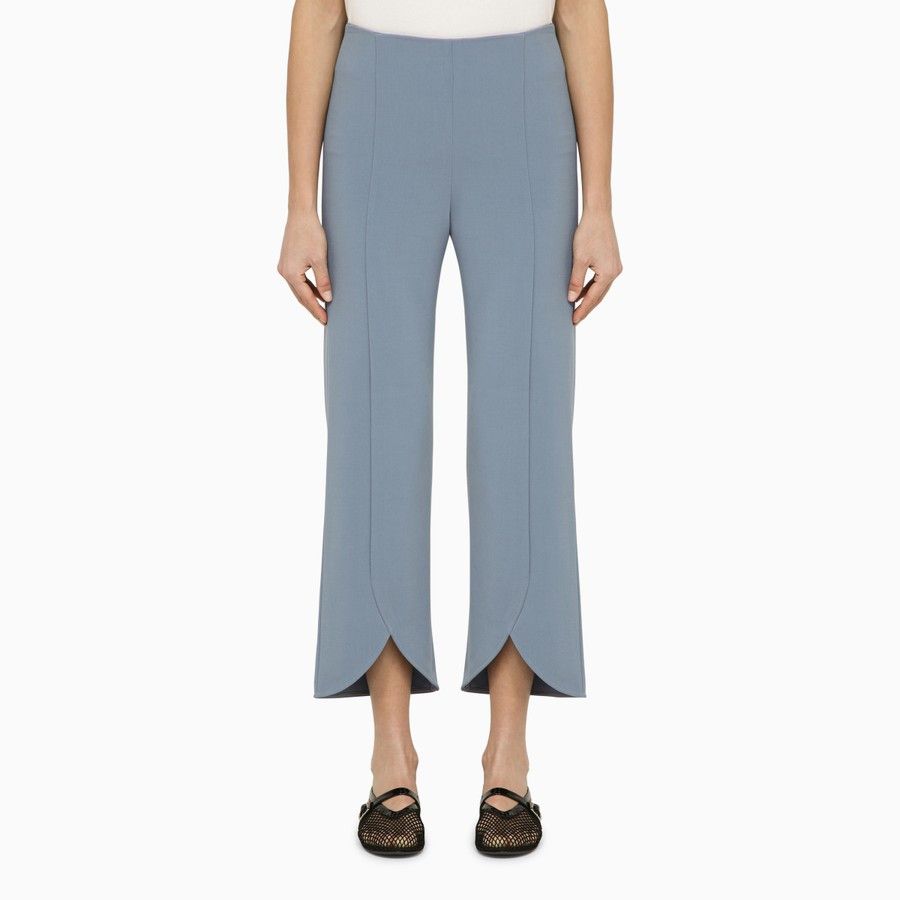 By Malene Birger o1d2blof0824 Normann Trousers with Slits in Light Blue Size 28" / US 6 / IT 42 - 1 Thumbnail