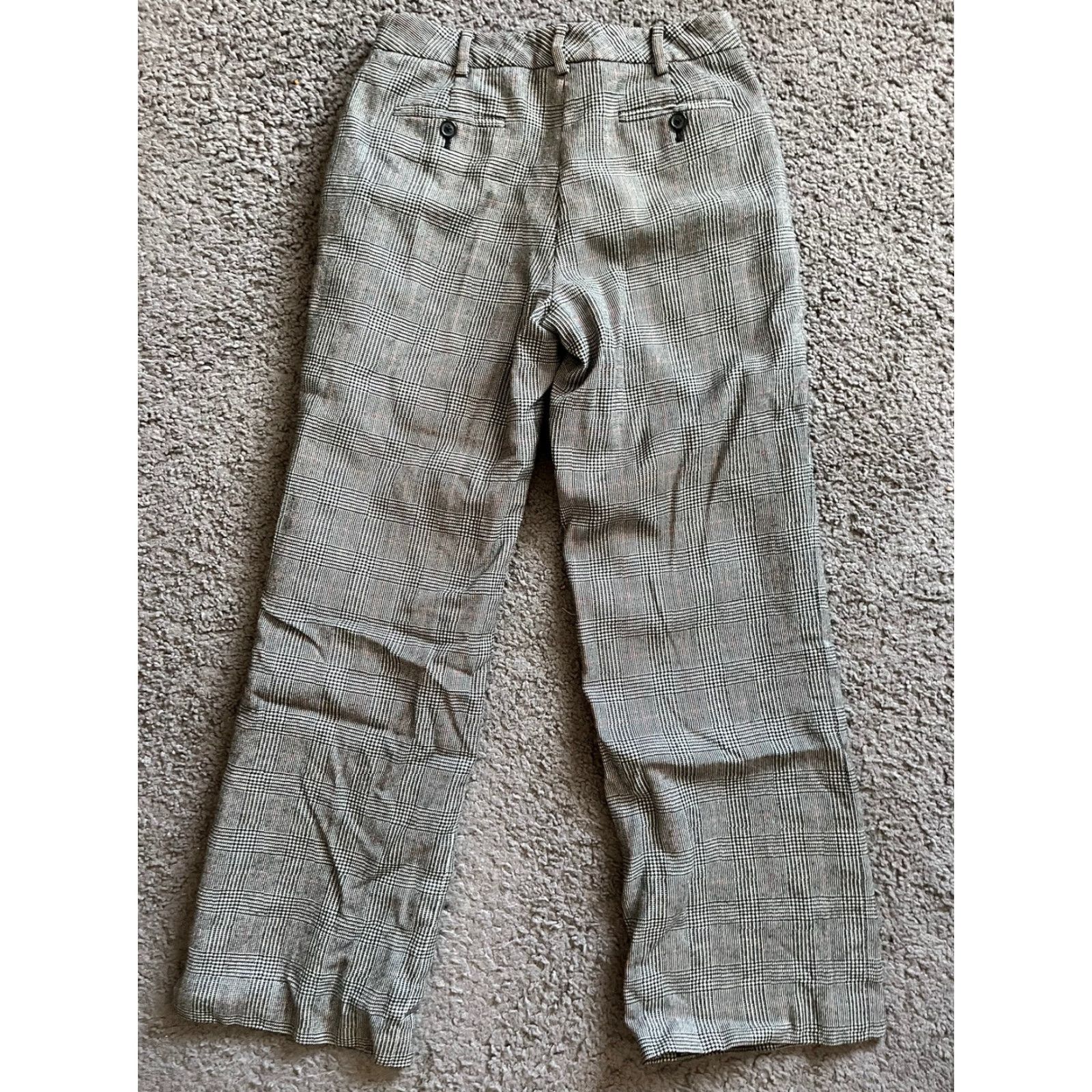 Brooks Brothers BROOKS BROTHERS Pants Womens 6 Multicolor Black Gray Plaid Crop Straight Inseam 27 In Colorful 90s? Size 28" / US 6 / IT 42 - 3 Thumbnail