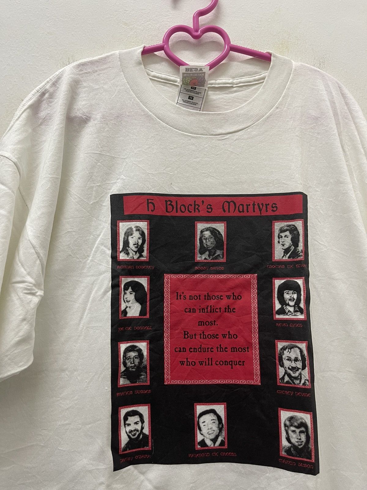 Vintage Rare Vintage H BLOCKS MARTYRS Tee Size US XL / EU 56 / 4 - 3 Thumbnail