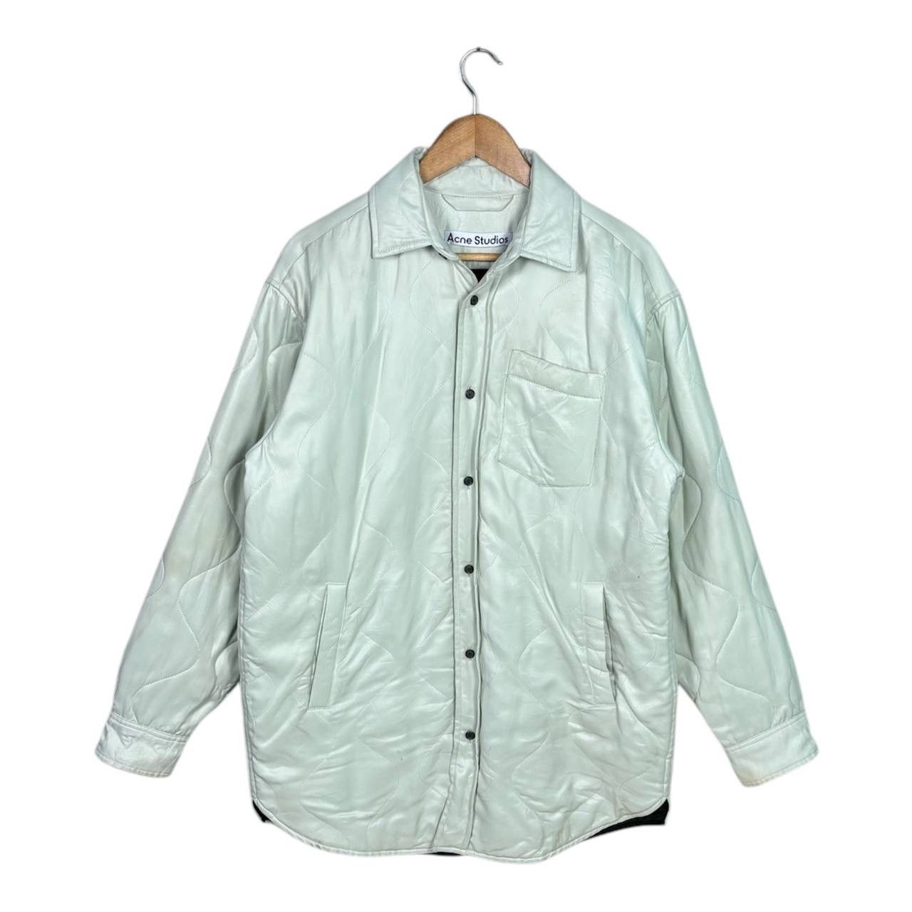 Acne Studios Acne Studios X Robbie Barrat FW20 Quilted Jacket Mint Green Size US L / EU 52-54 / 3 - 1 Thumbnail