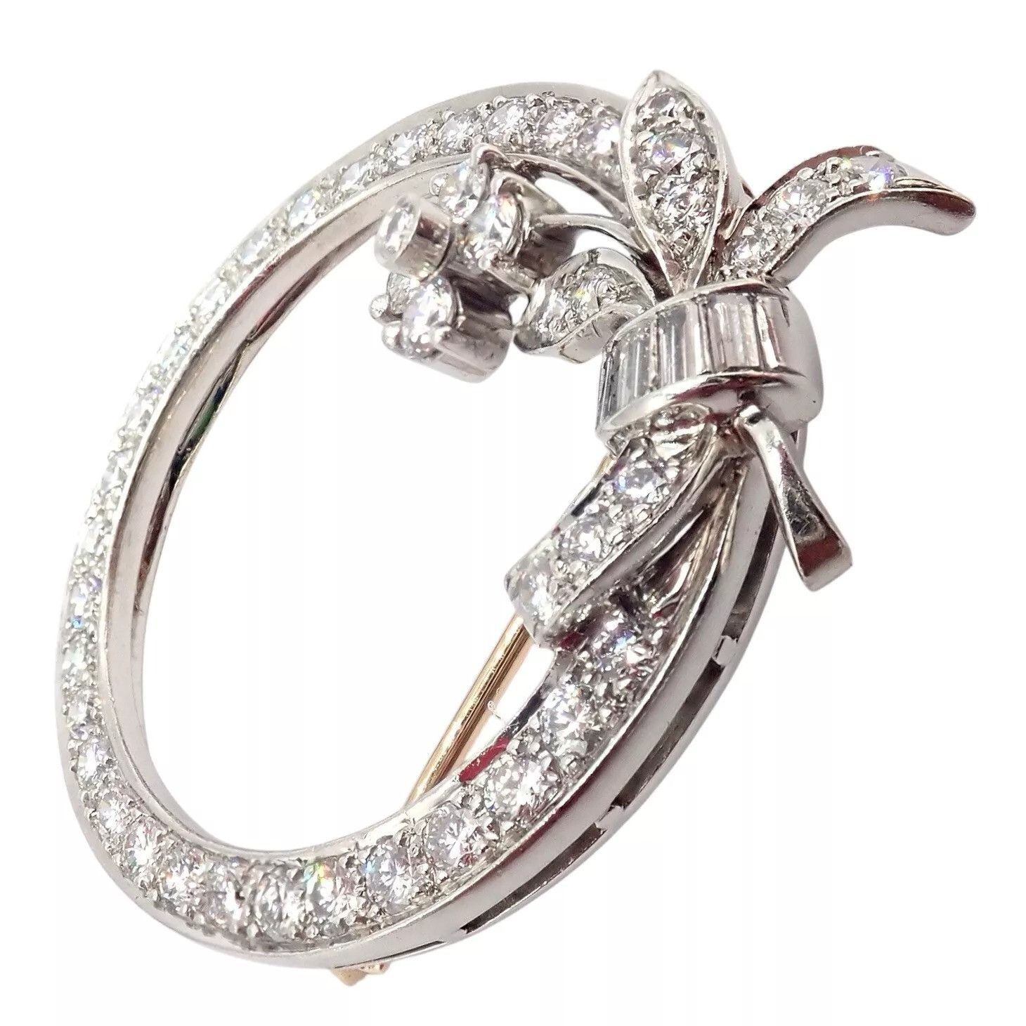 Tiffany & Co. Tiffany & Co. Circle Platinum 2.1ct Diamond Pin Brooch Size ONE SIZE - 9 Thumbnail