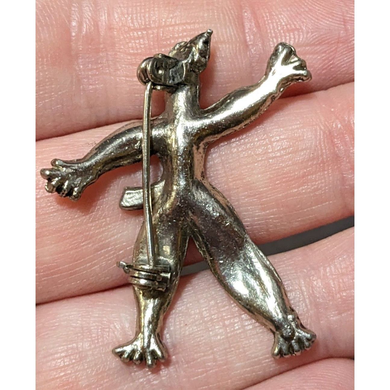 Other Vintage Silver Tone Rag Doll Shaped Brooch Size ONE SIZE - 5 Thumbnail
