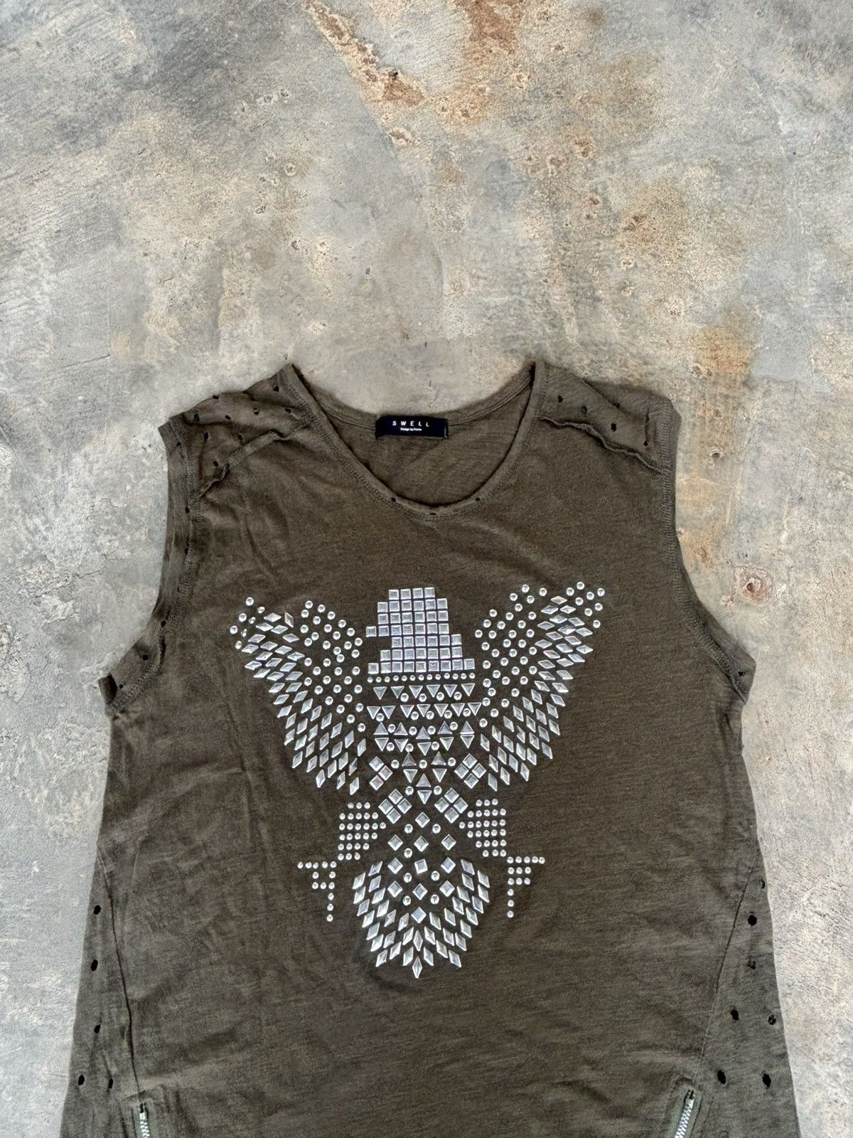 Hysteric Glamour Distressed Swell Punk Style Beater Size US M / EU 48-50 / 2 - 2 Thumbnail