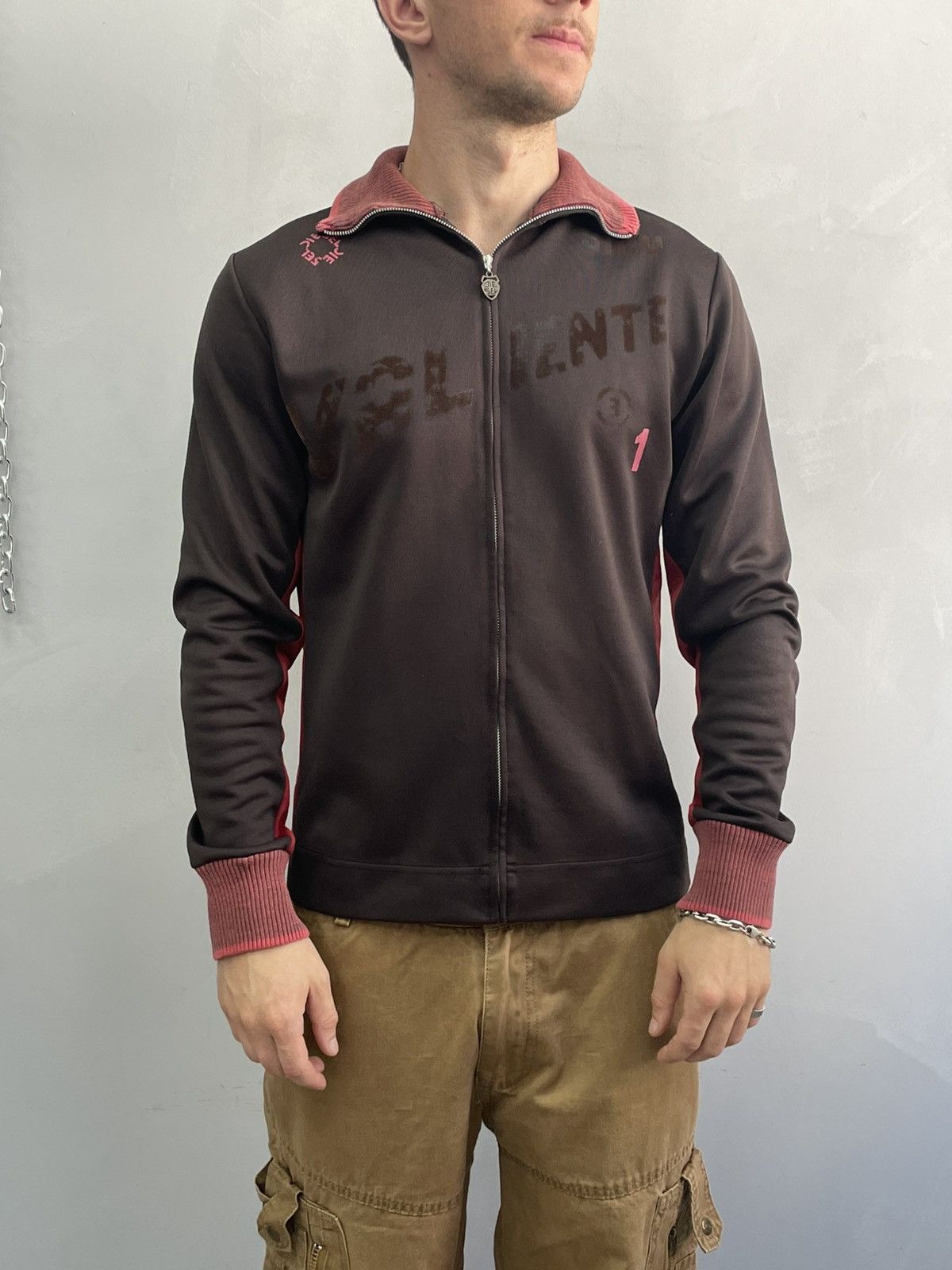 Diesel Retro diesel Brown y2k style zip sweatshirt jacket 90s Size US L / EU 52-54 / 3 - 2 Thumbnail
