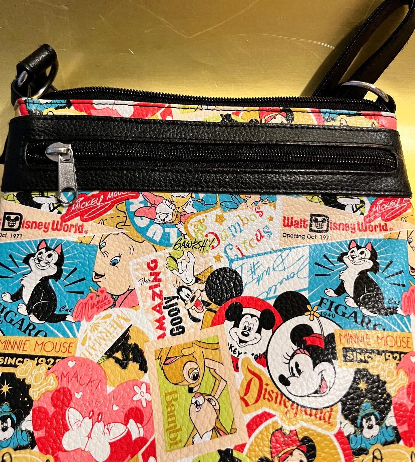 Disney Disney Vintage Style Crossbody Bag Classic Characters Print Size ONE SIZE - 5 Thumbnail