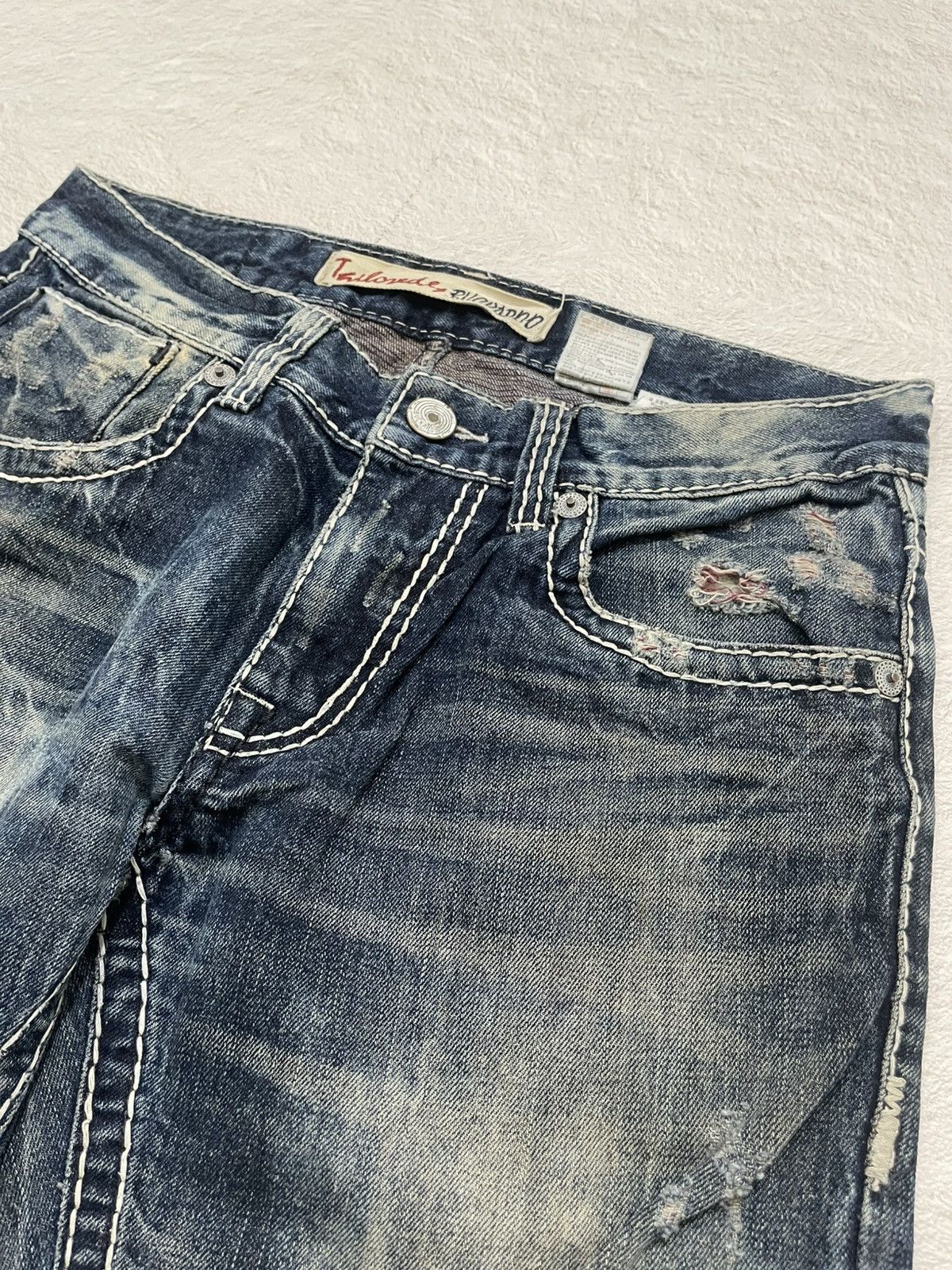 Hysteric Glamour 2000s Buckaroo Acid Washed Denim Distressed Y2K Size US 33 - 4 Thumbnail