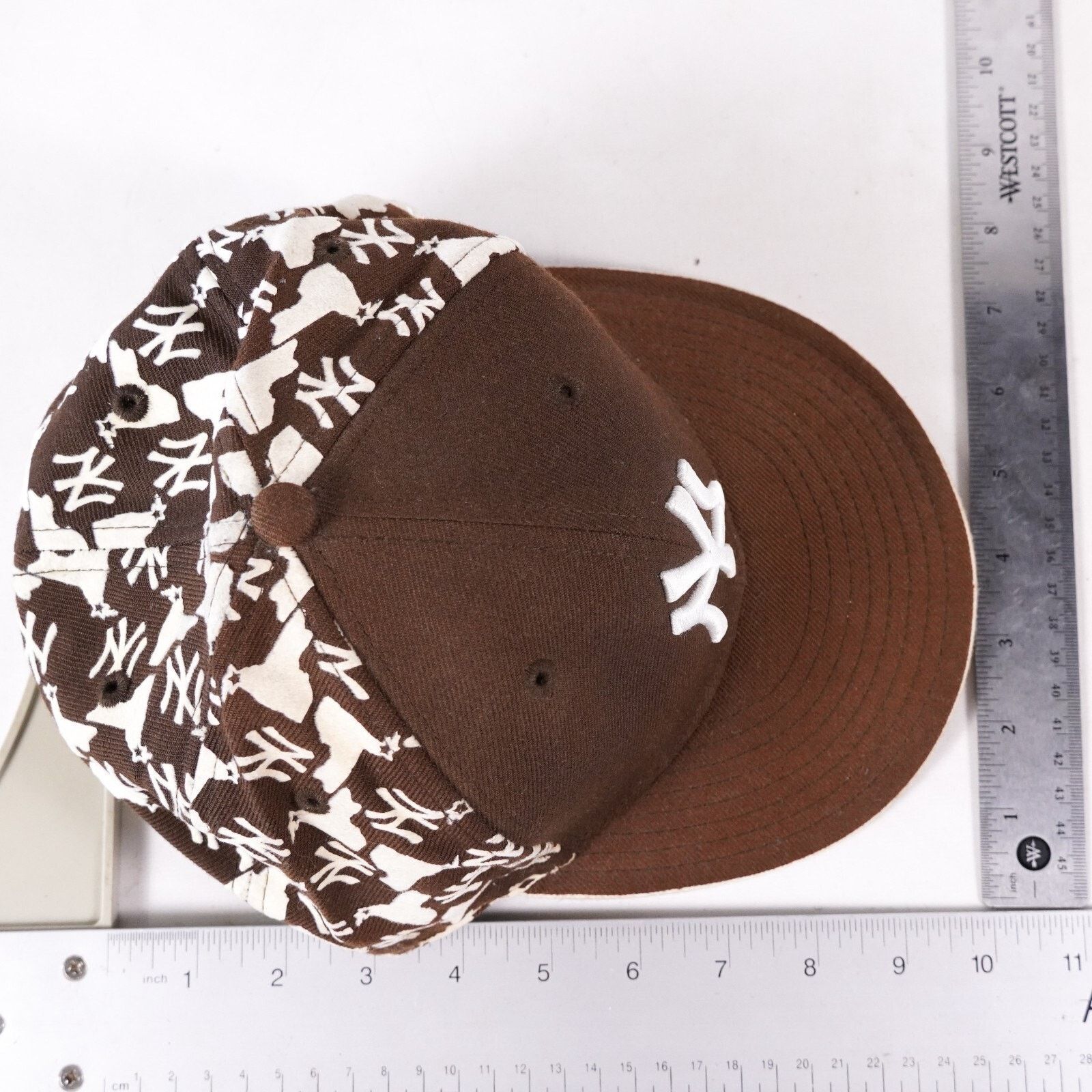 New Era New Era MLB Team New York Yankees Fitted Hat Cap Visor Brown Size ONE SIZE - 10 Thumbnail