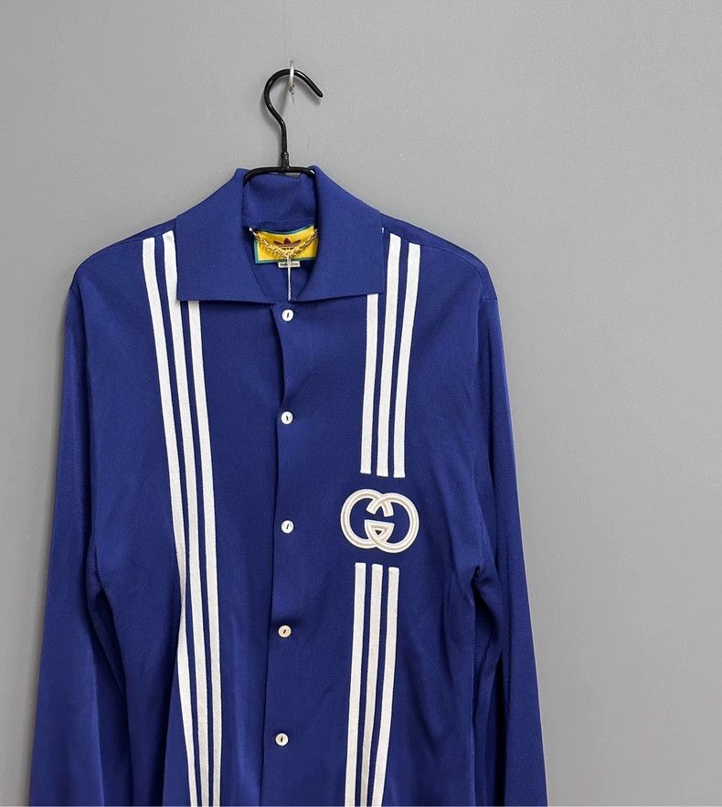 Gucci Gucci Striped logo shirt jacket 2501-Nextarrow Size US L / EU 52-54 / 3 - 5 Thumbnail