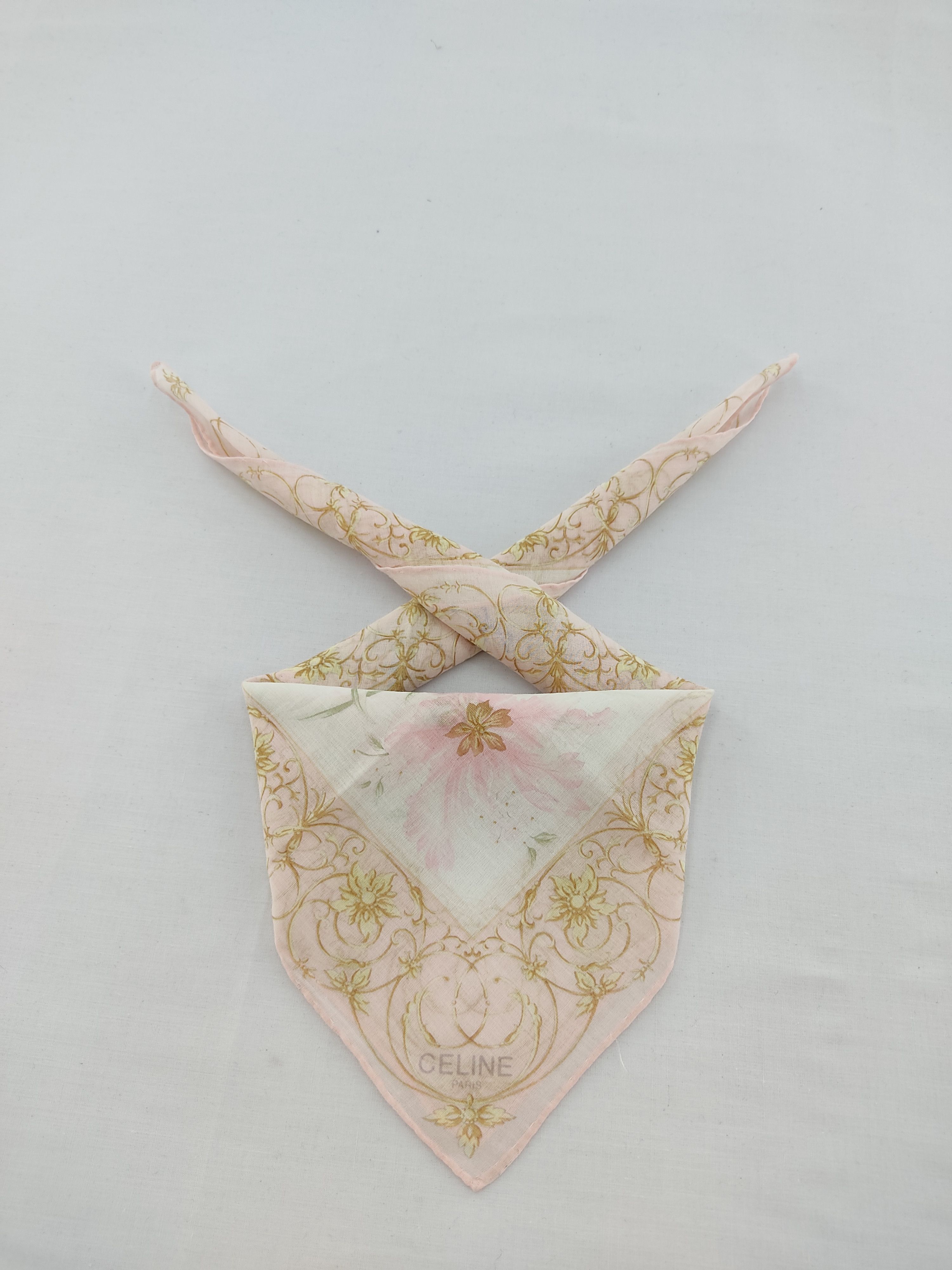 Celine × Vintage Vintage Celine Handkerchief / Neckwear / Bandana Size ONE SIZE - 1 Thumbnail