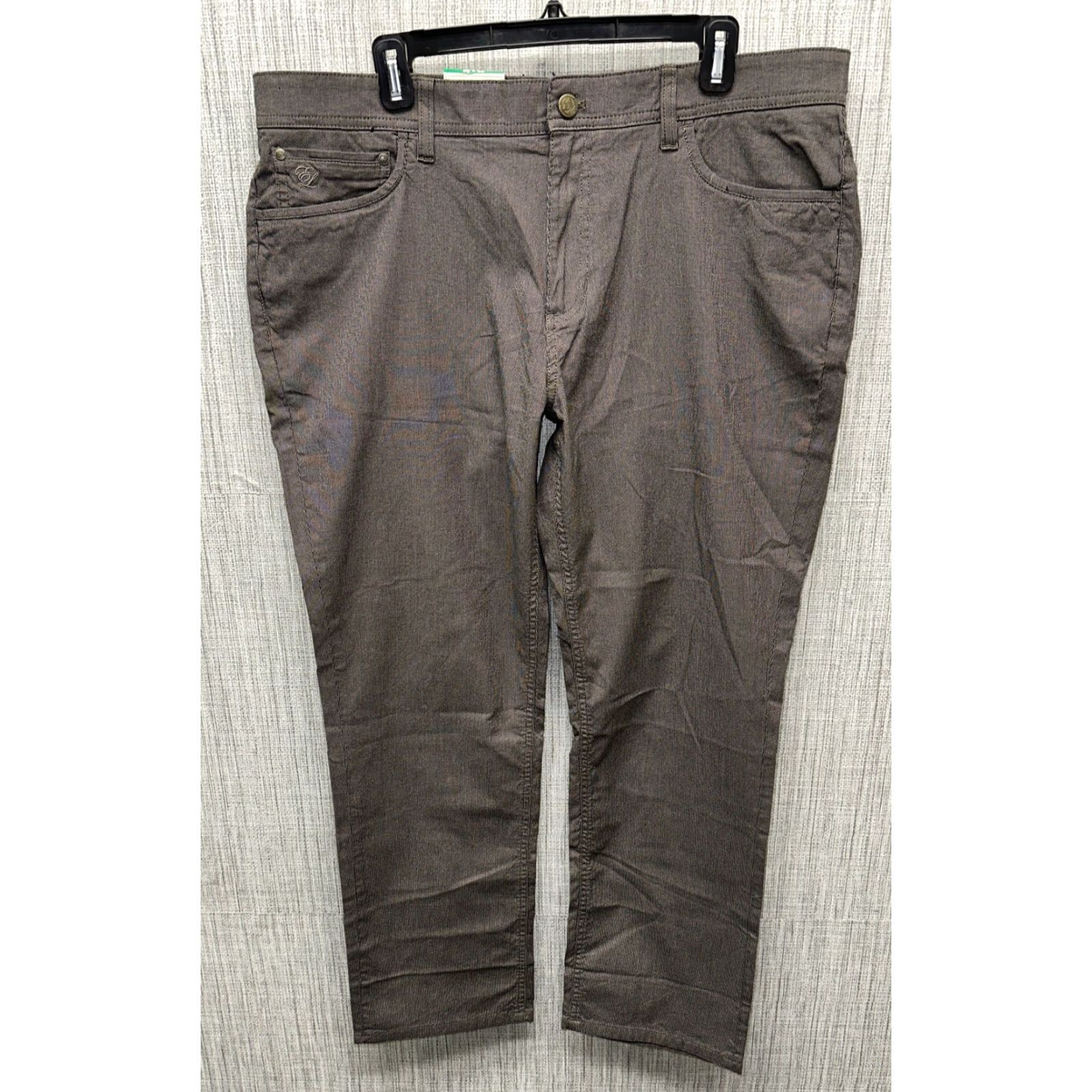 English Laundry English Laundry Everyday The Oliver 5-Pocket Stretch Pants 38 X 30 Pants Brown Mens Regular 38 Inseam 30 Flat Front Casual Stretch Size US 38 / EU 54 - 2 Thumbnail