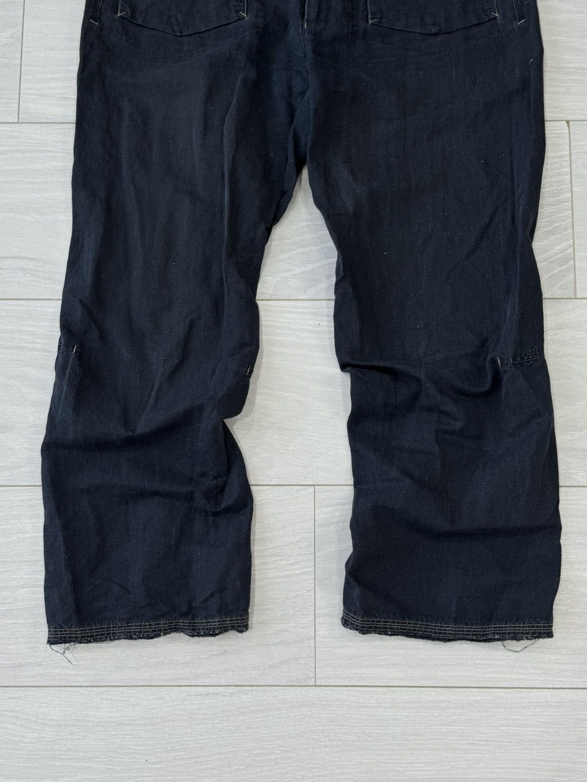 Marithe + Francois Girbaud Marithe Francois Girbaud Linen Glamour Design Luxury Pants Size 34" / US 12 / IT 48 - 4 Thumbnail