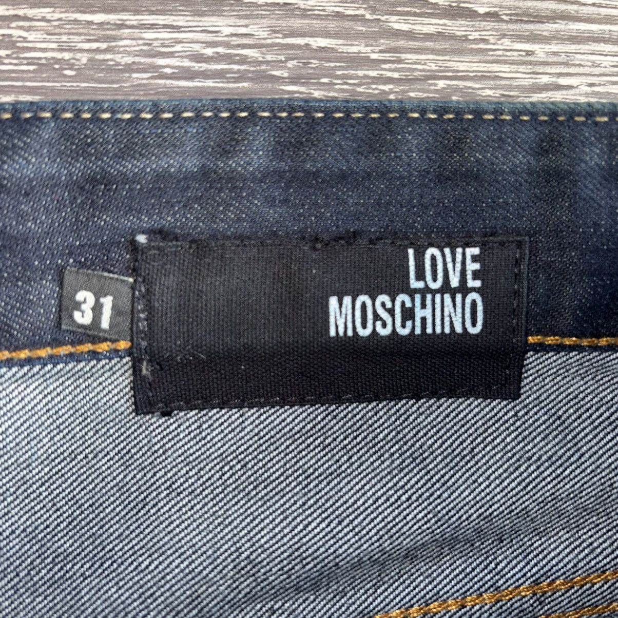 Moschino Love Moschino Selvedge Men’s Dark Blue Slim Fit Denim Jeans Size US 33 - 3 Thumbnail