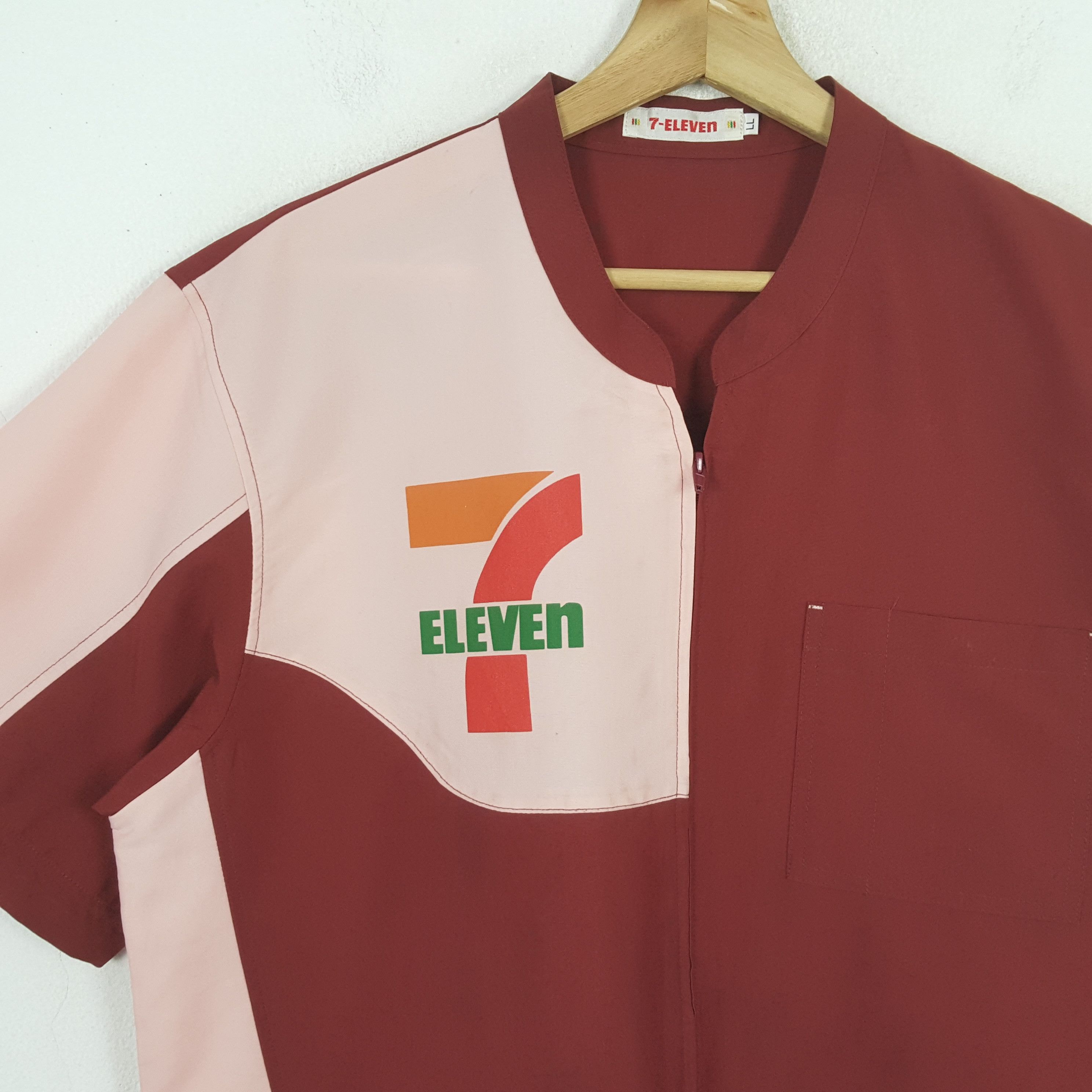 Japanese Brand × Vintage Vintage 7-Eleven Japanese Brand Shirt Jacket C276N76 Size US L / EU 52-54 / 3 - 2 Thumbnail