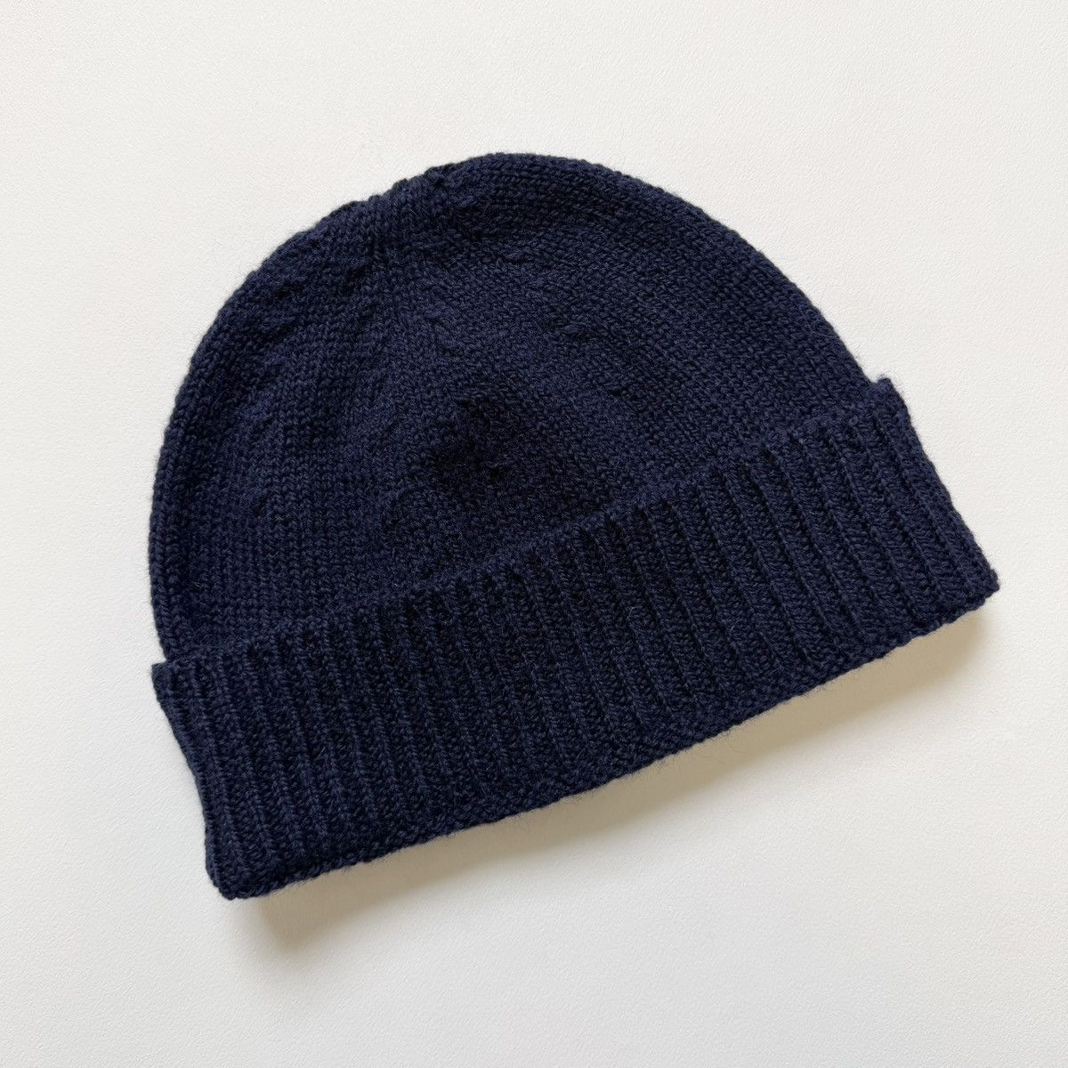 Dries Van Noten Brushed Dark Blue Wool Beanie Hat Size ONE SIZE - 10 Thumbnail