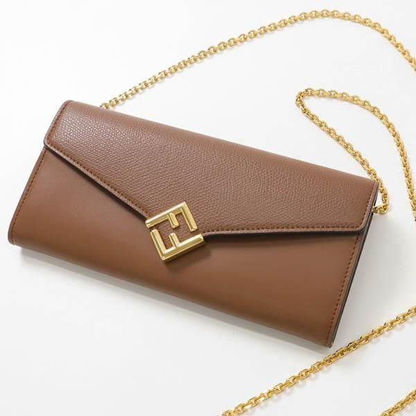Fendi o1s1wg110925 Size: OS/ Ff Diamonds Continental With in Brown Size ONE SIZE - 1 Thumbnail