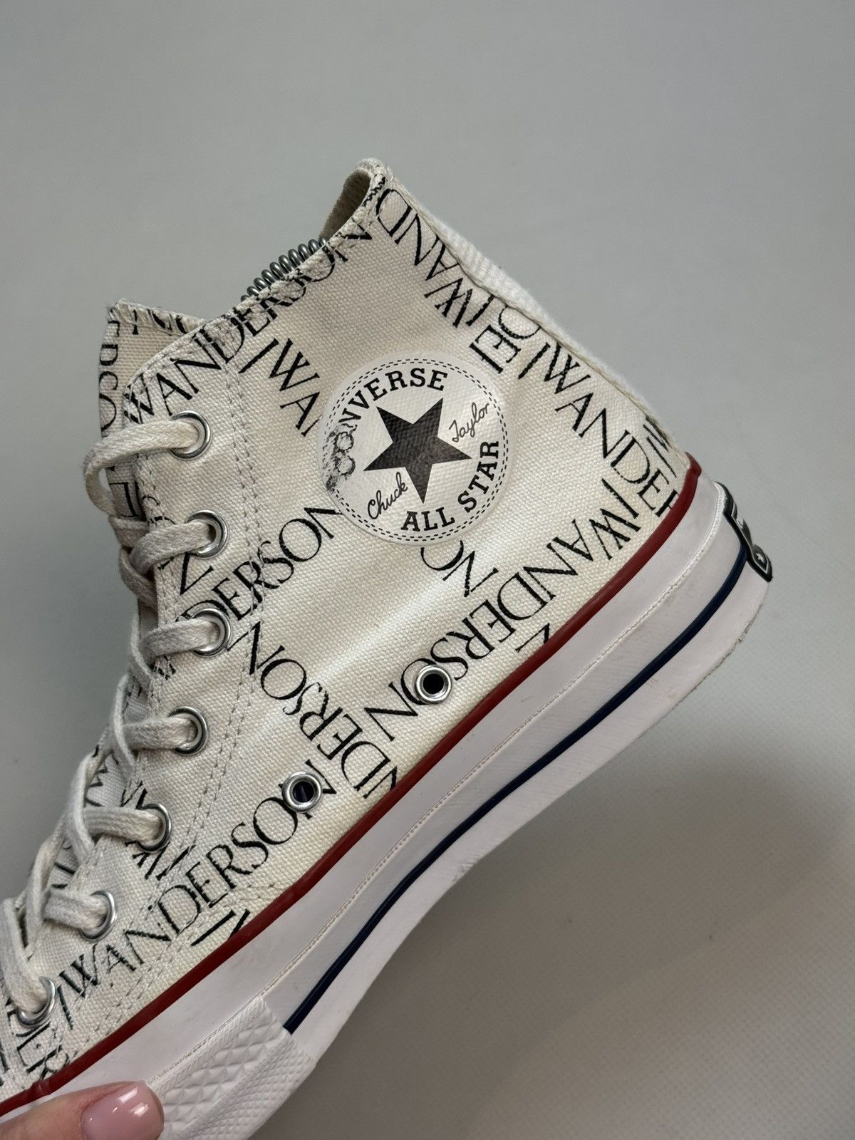 Converse × JW Anderson JW Anderson High Top Graphic Print Lace Up Sneakers Shoes Size US 8 / IT 38 - 19 Thumbnail