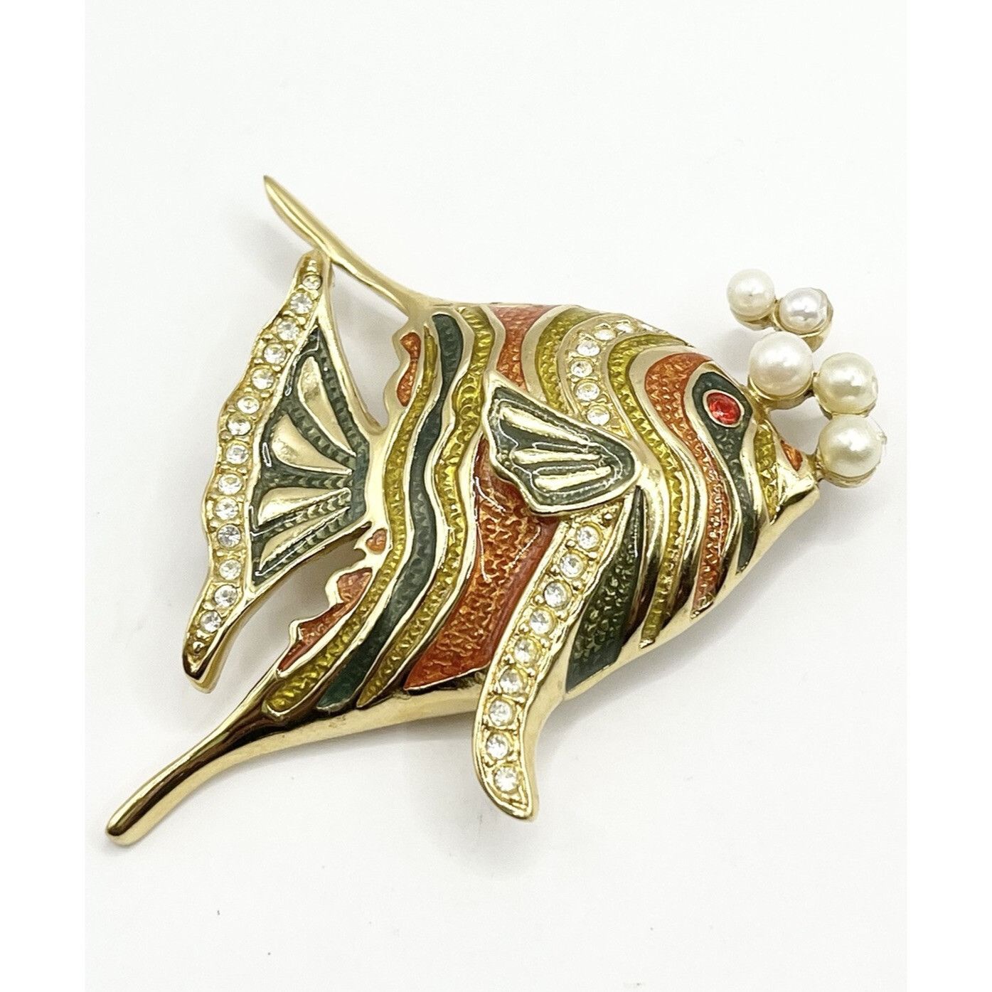 Bob Mackie Vintage Bob Mackie Enamel Fish Brooch Pin Size ONE SIZE - 1 Thumbnail
