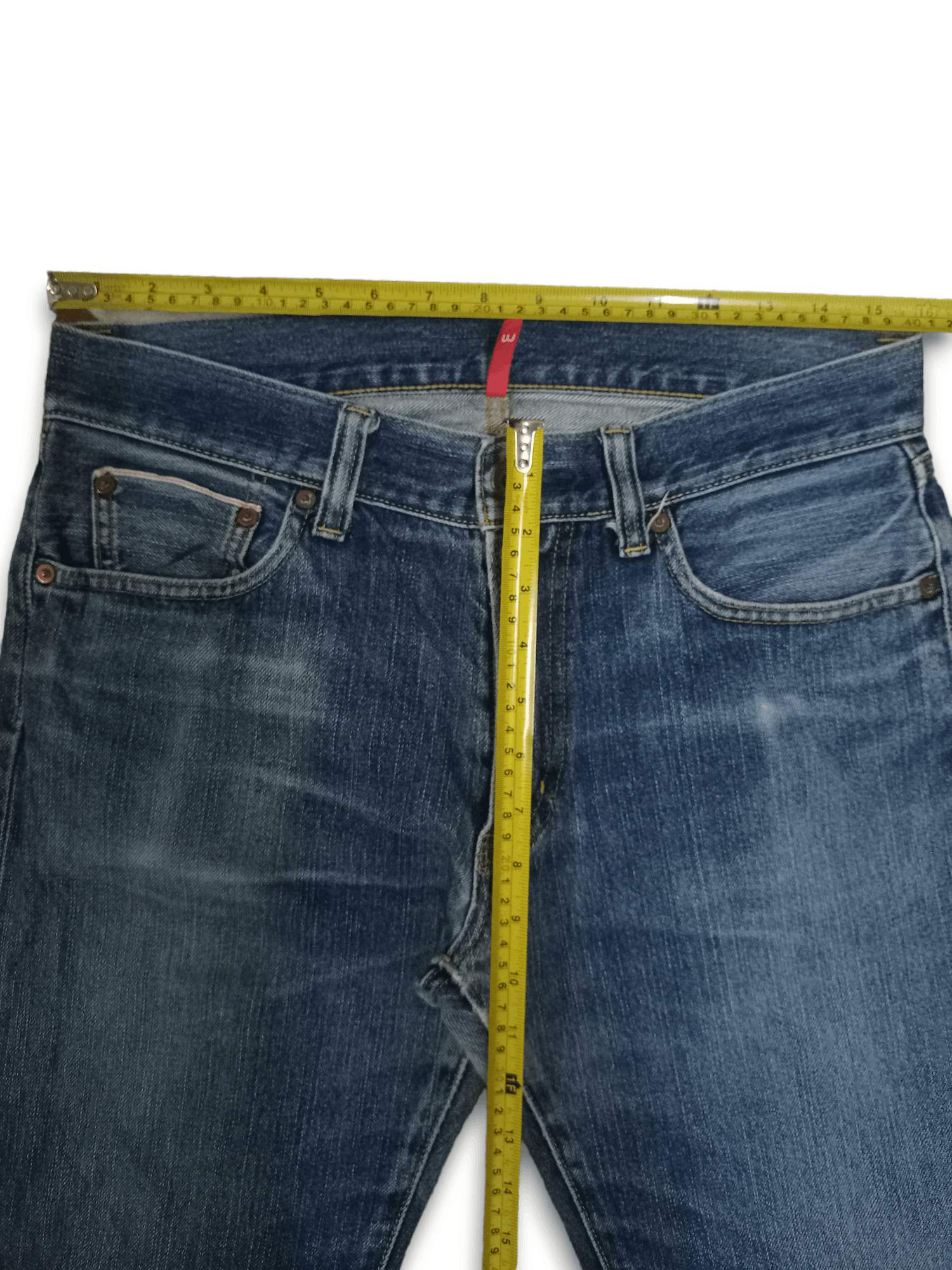Japanese Brand × Uniqlo Vintage Japanese Uniqlo Selvedge Blue Wash Loose Jeans Size US 32 / EU 48 - 9 Thumbnail