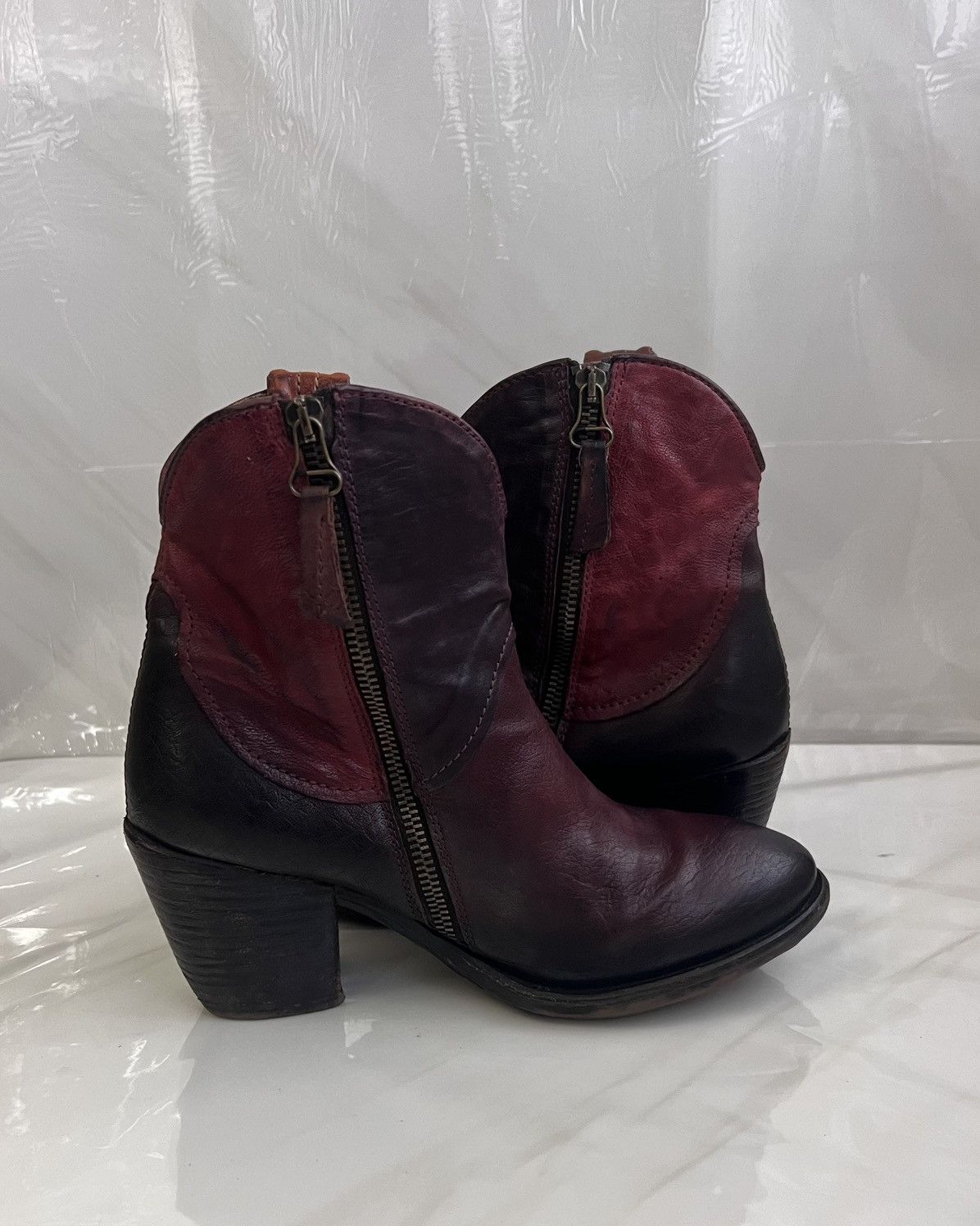 A.S.98 As 98 Airstep Zipper Boho Biker distressed boot Size US 8 / IT 38 - 7 Thumbnail