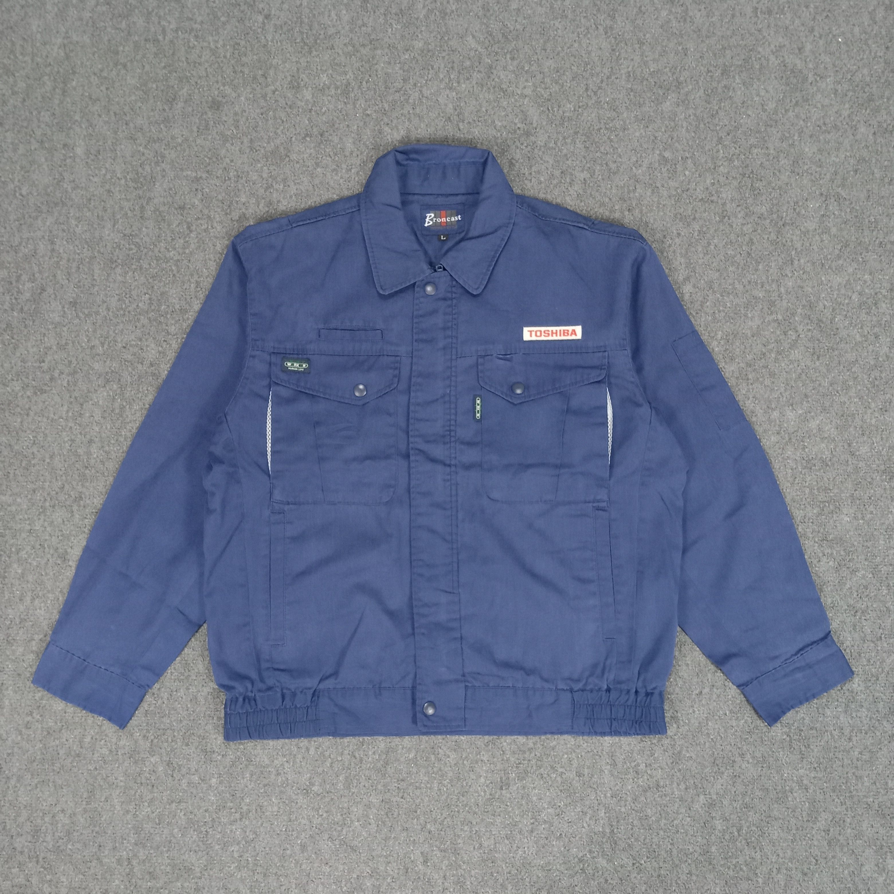 Japanese Brand × Vintage Toshiba Japanese Electronic Technician Jacket Size US M / EU 48-50 / 2 - 1 Thumbnail