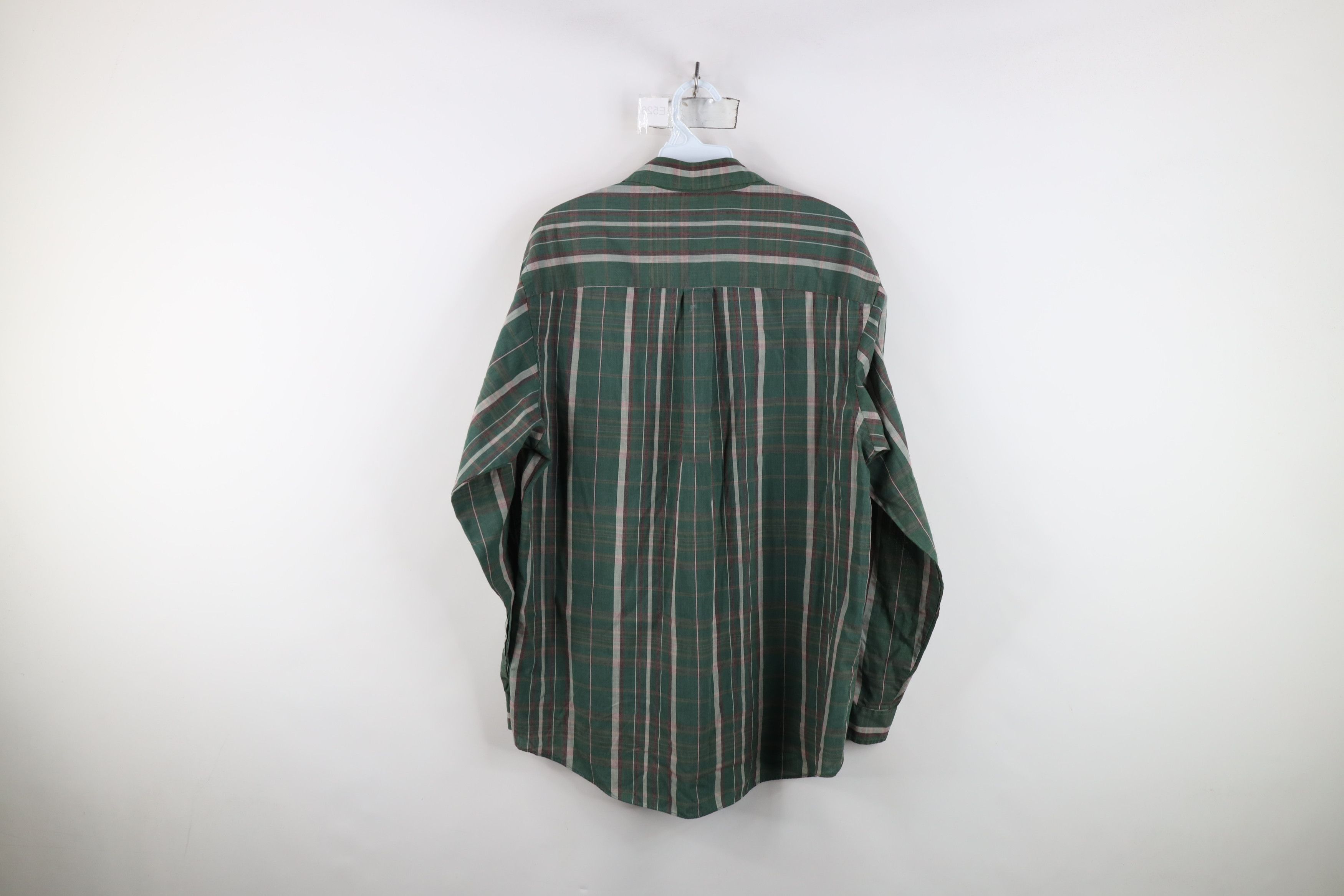 Vintage Vintage 90s Streetwear Collared Button Shirt Green Plaid Size US M / EU 48-50 / 2 - 10 Thumbnail