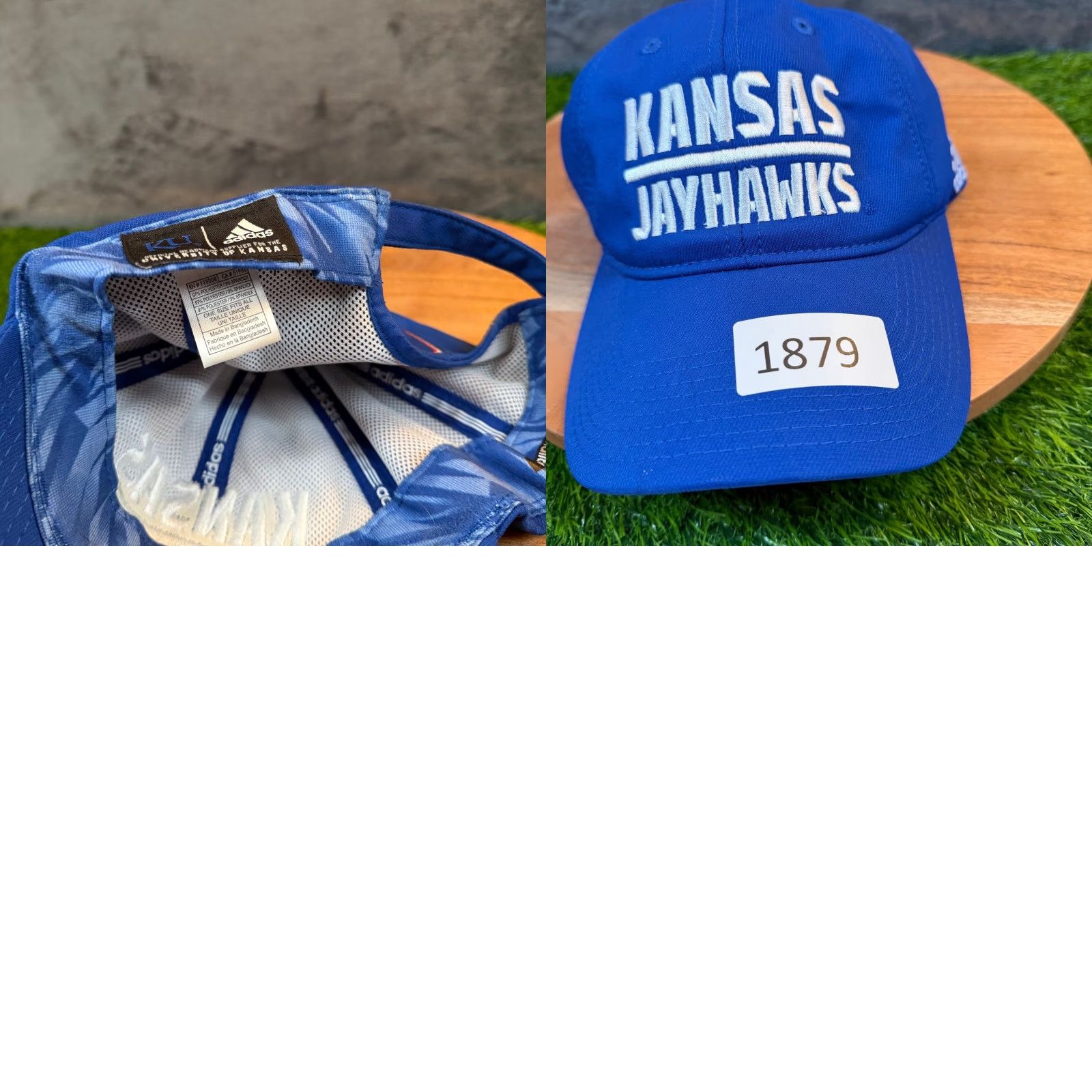 Adidas Adidas Kansas Jayhawks Hat Mens Blue Climalite Adjustable NCAA Baseball Cap KU Hat Mens Blue Size ONE SIZE - 8 Thumbnail