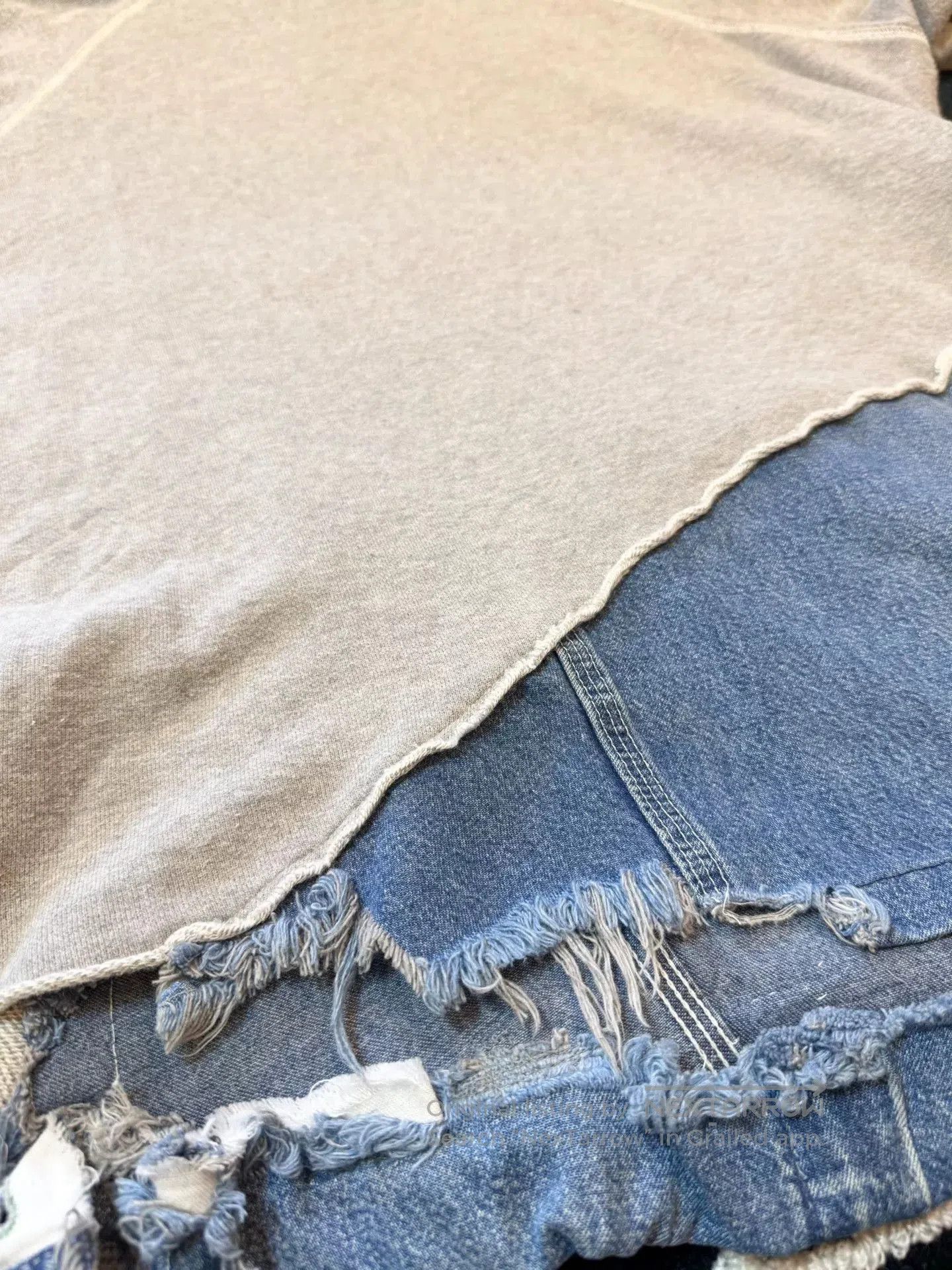 Greg Lauren Greg Lauren Long Hoodie Denim Patchwork. Size US M / EU 48-50 / 2 - 9 Thumbnail