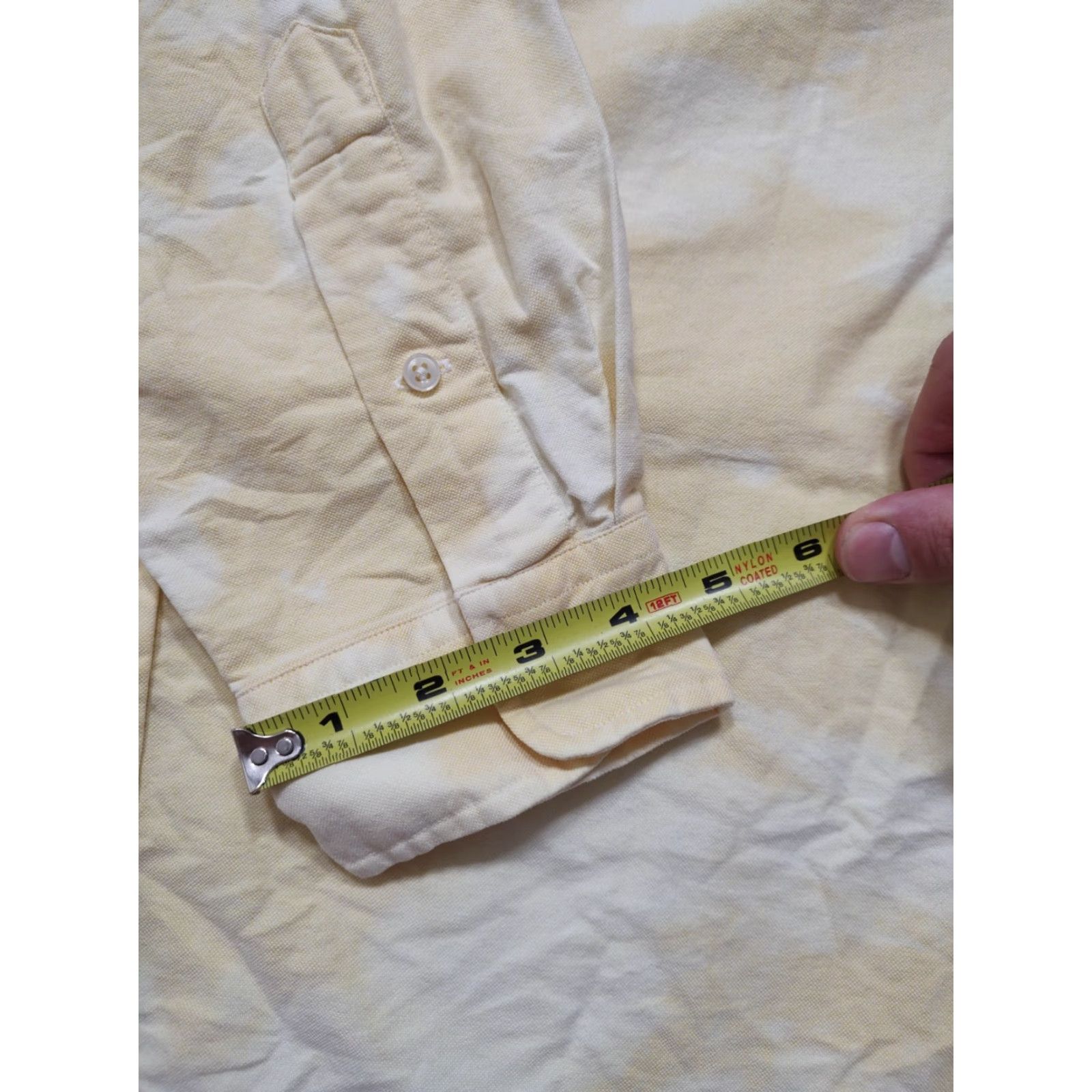 Ralph Lauren Polo Ralph Lauren Acid Wash Classic Button Shirt Mens L Yellow Tie Dye Button-Down Size US L / EU 52-54 / 3 - 7 Thumbnail