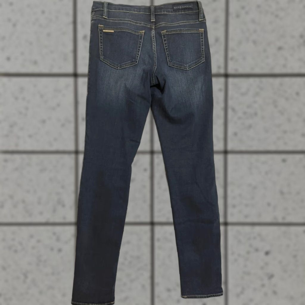 Vintage Rock & Republic Berlin Women’s Jeans Size 8M Dark Blue 31in Inseam Size 30" / US 8 / IT 44 - 1 Thumbnail