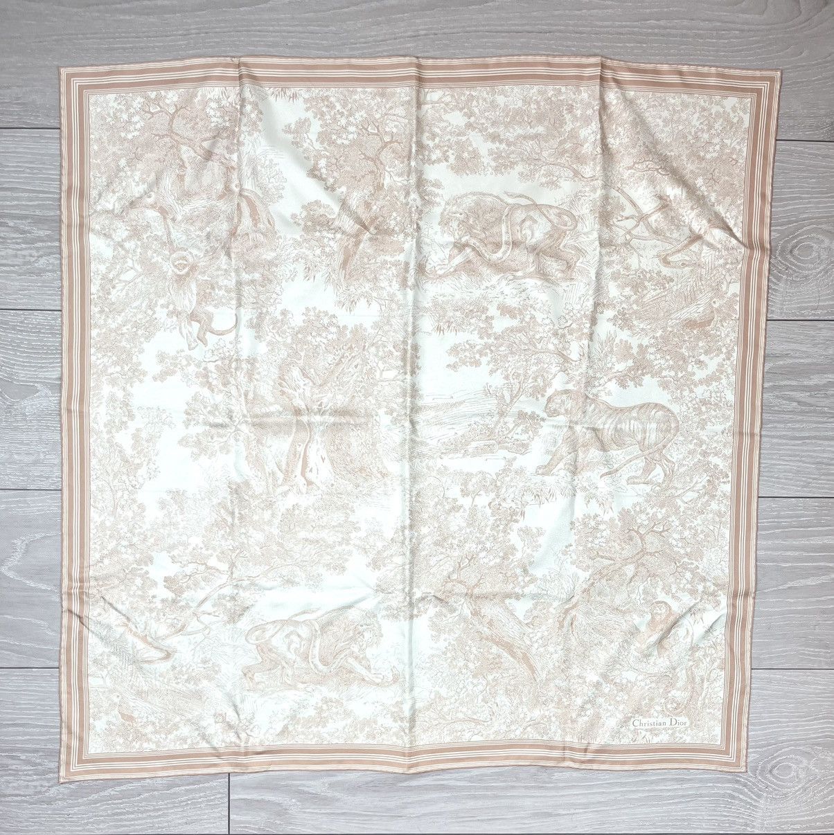 Dior Christian Dior 100% Silk Animal Print Womens Scarf Size ONE SIZE - 8 Thumbnail