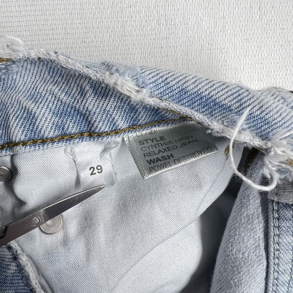 Reformation Reformation Jeans Blue Cynthia High Rise Relaxed Denim Rip Size 29" - 14 Thumbnail