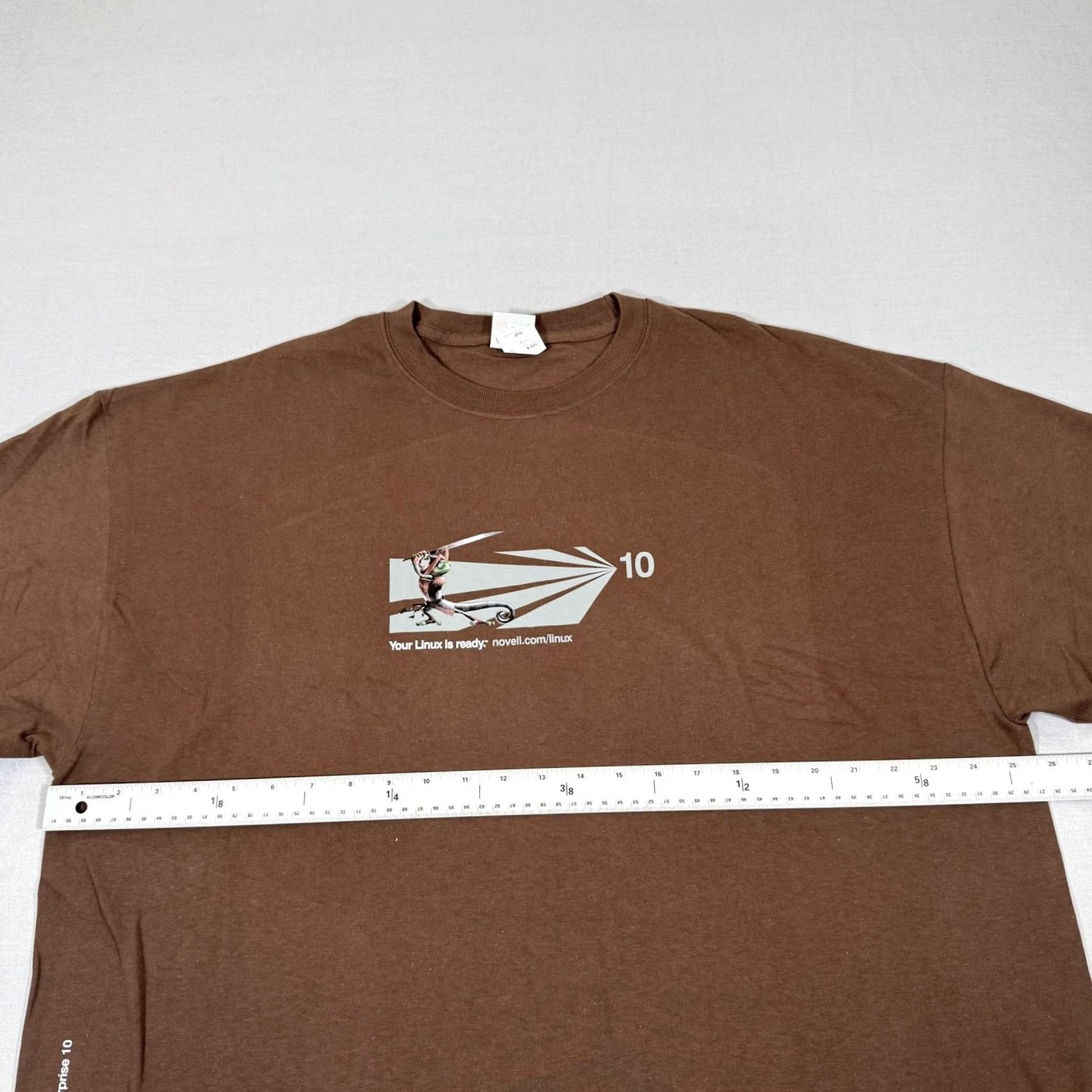 Hanes VINTAGE Linux Shirt Mens 2XL Brown Computer Tech Promo Tee Penguin Y2K Size US XXL / EU 58 / 5 - 5 Thumbnail