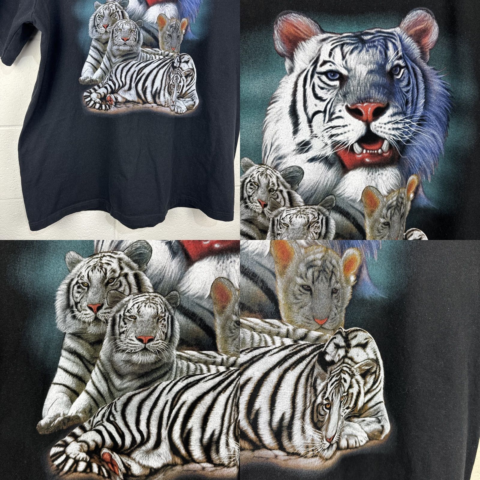 Doublet Vintage Hot Rock Snow Tiger Graphic Tee XXL Black Double Sided 25x31 Size US XXL / EU 58 / 5 - 8 Thumbnail